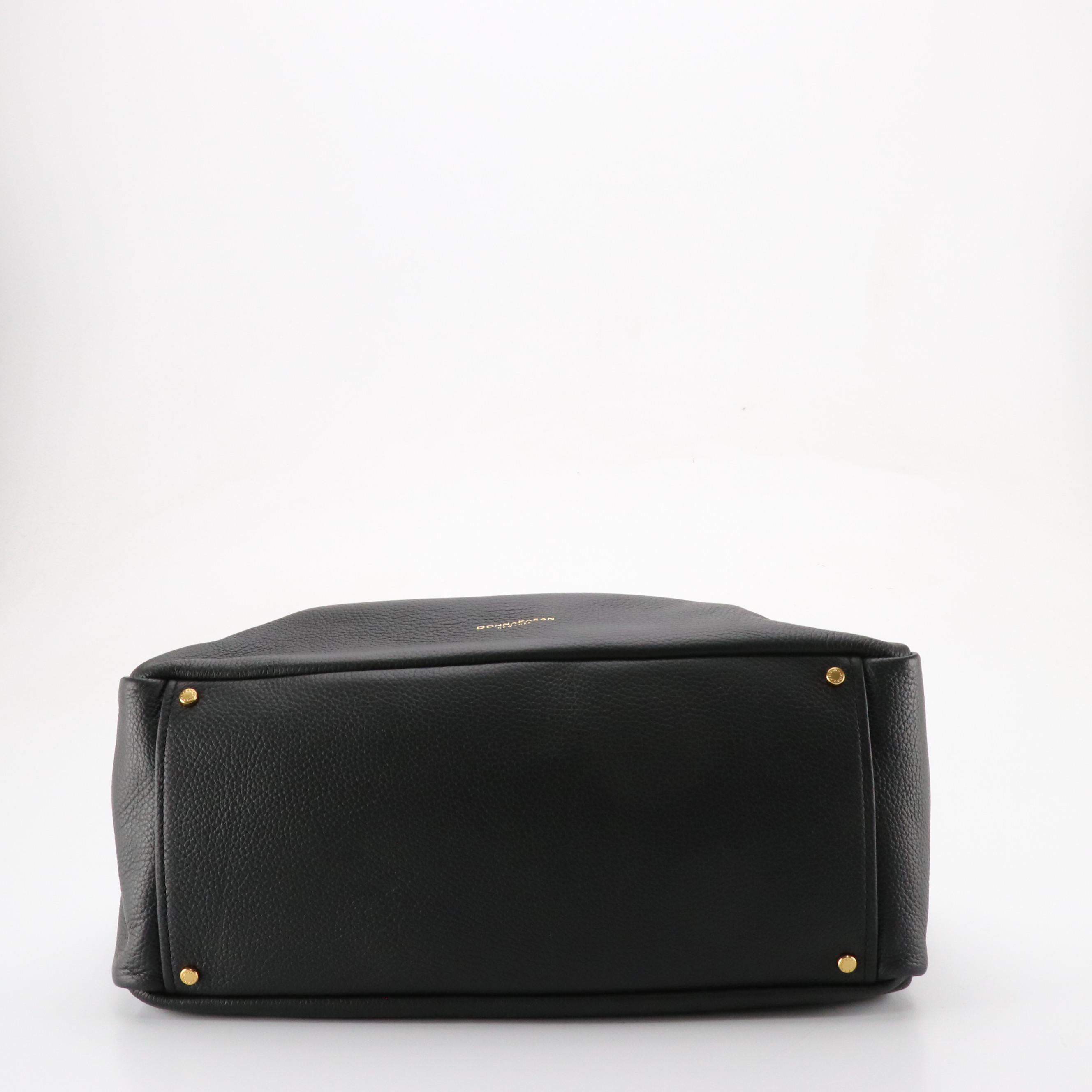 Donna Karan Amagansett Black Leather Hobo Bag and Bridge Hampton Crossbody Bag