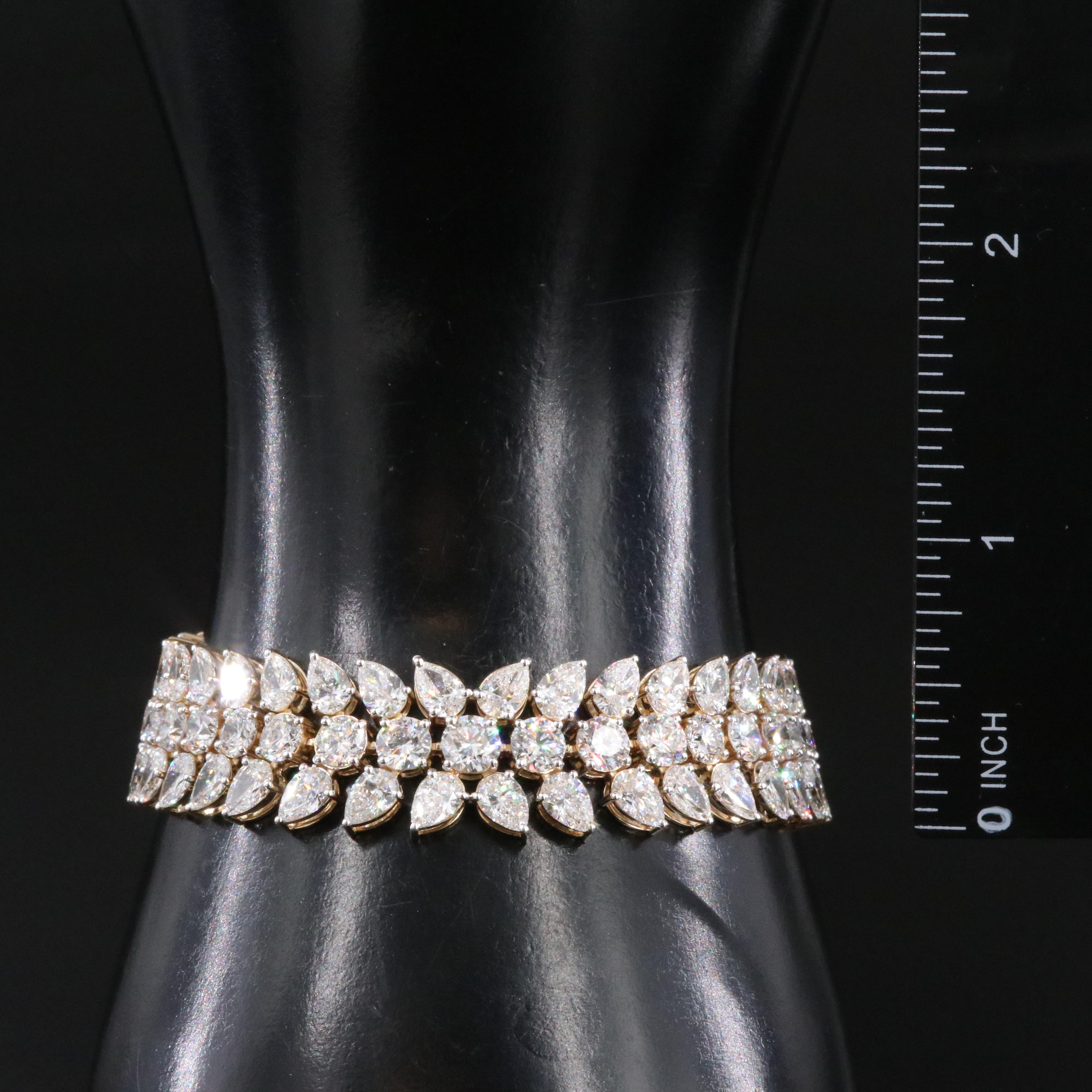 14K 30.69 CTW Lab Grown Diamond Bracelet