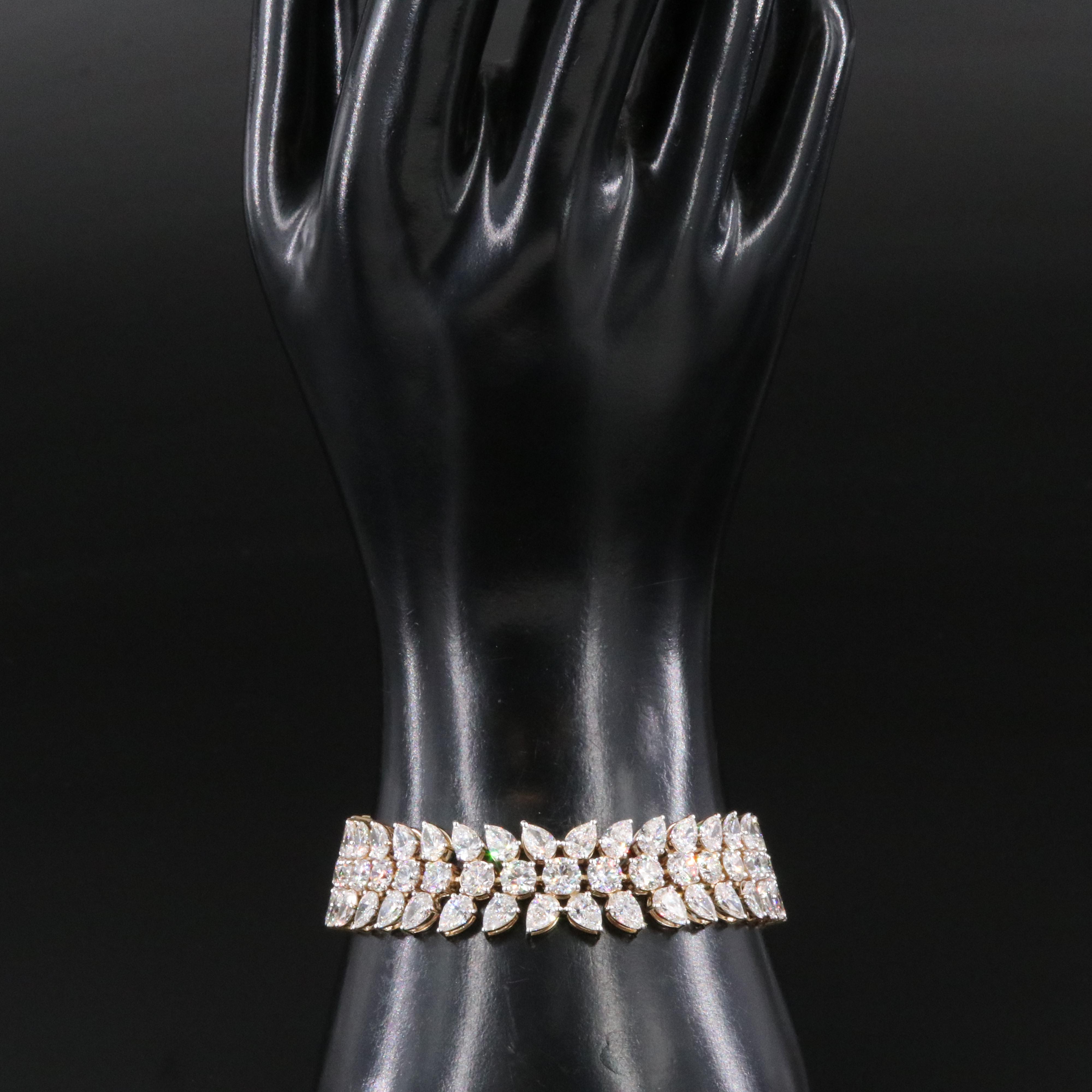 14K 30.69 CTW Lab Grown Diamond Bracelet