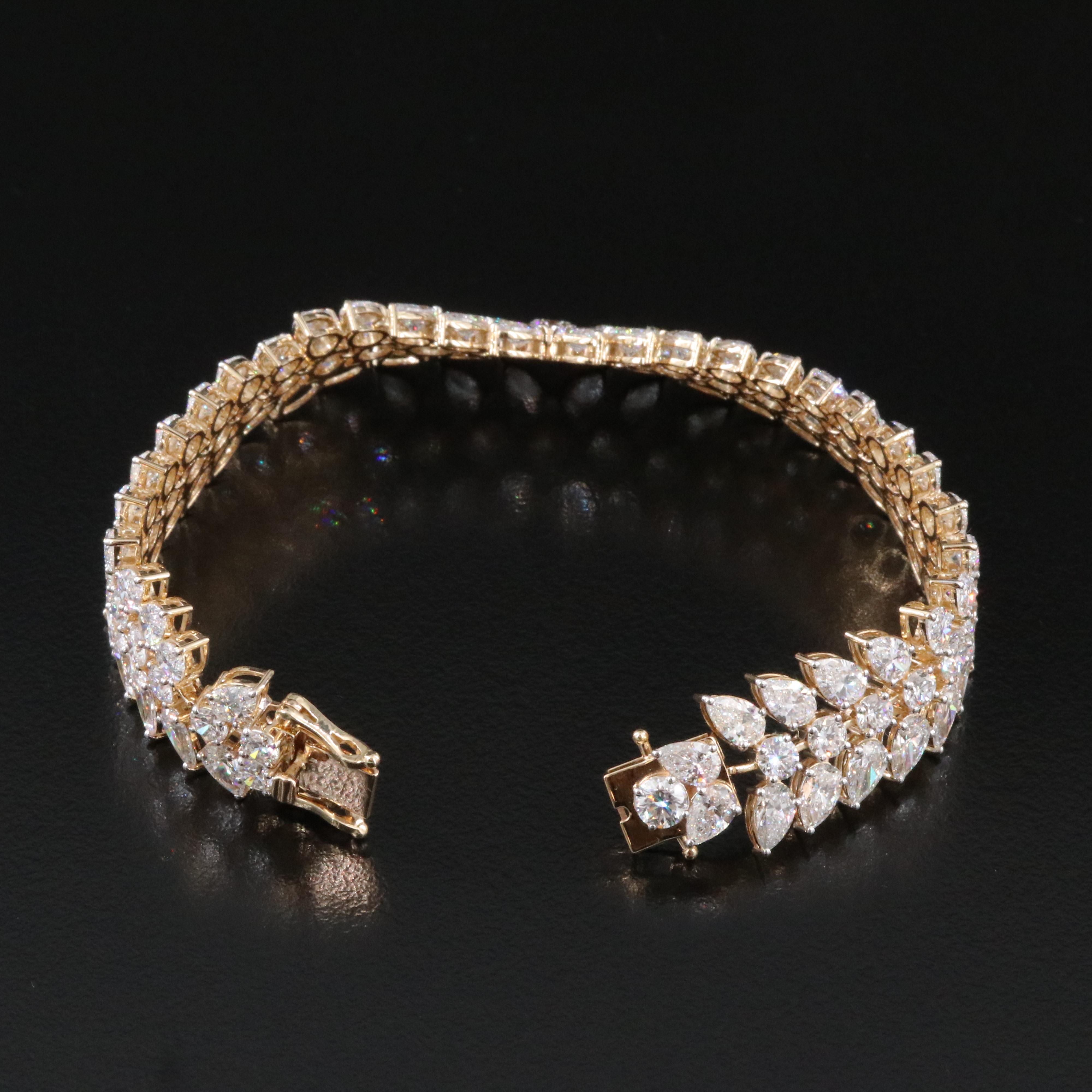 14K 30.69 CTW Lab Grown Diamond Bracelet