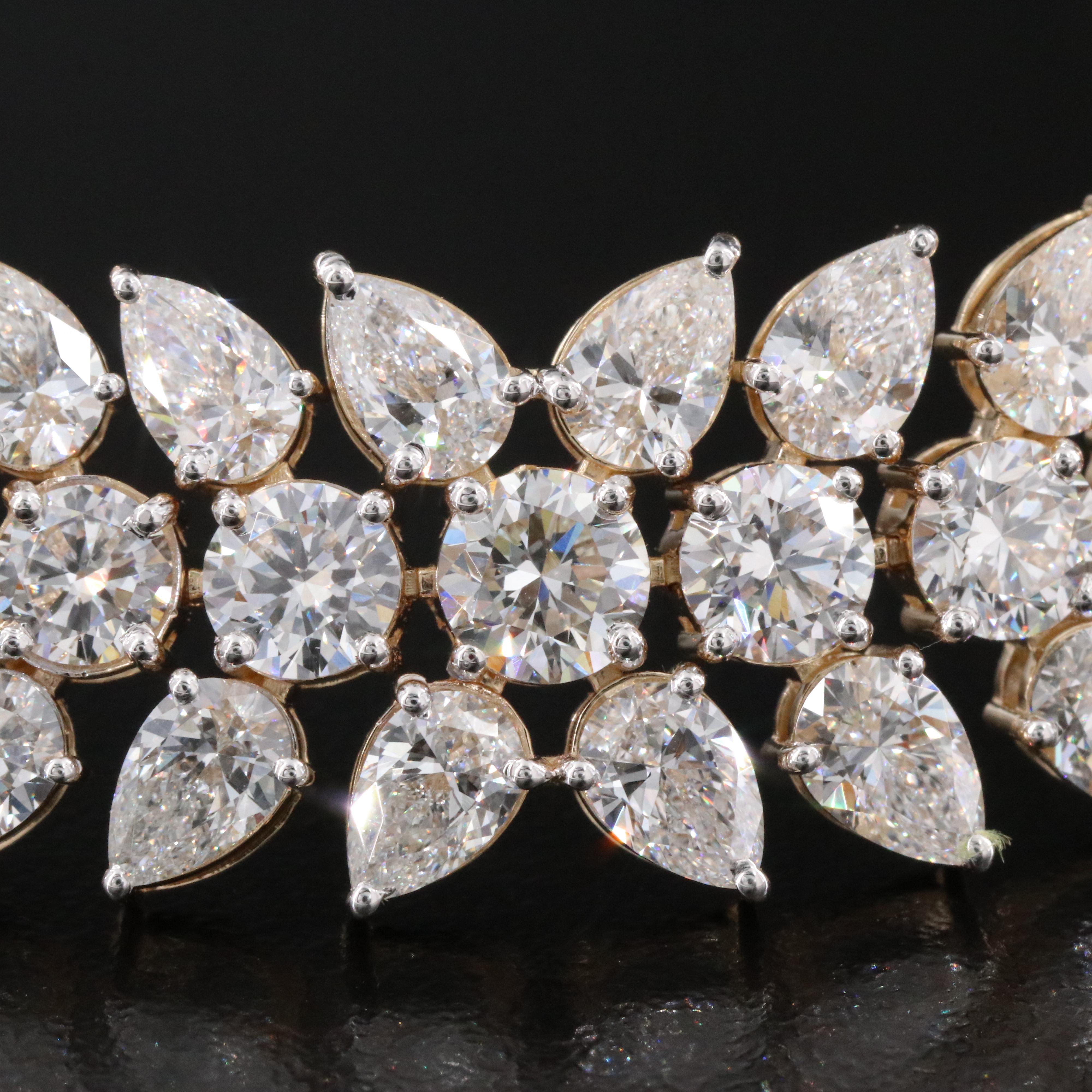 14K 30.69 CTW Lab Grown Diamond Bracelet