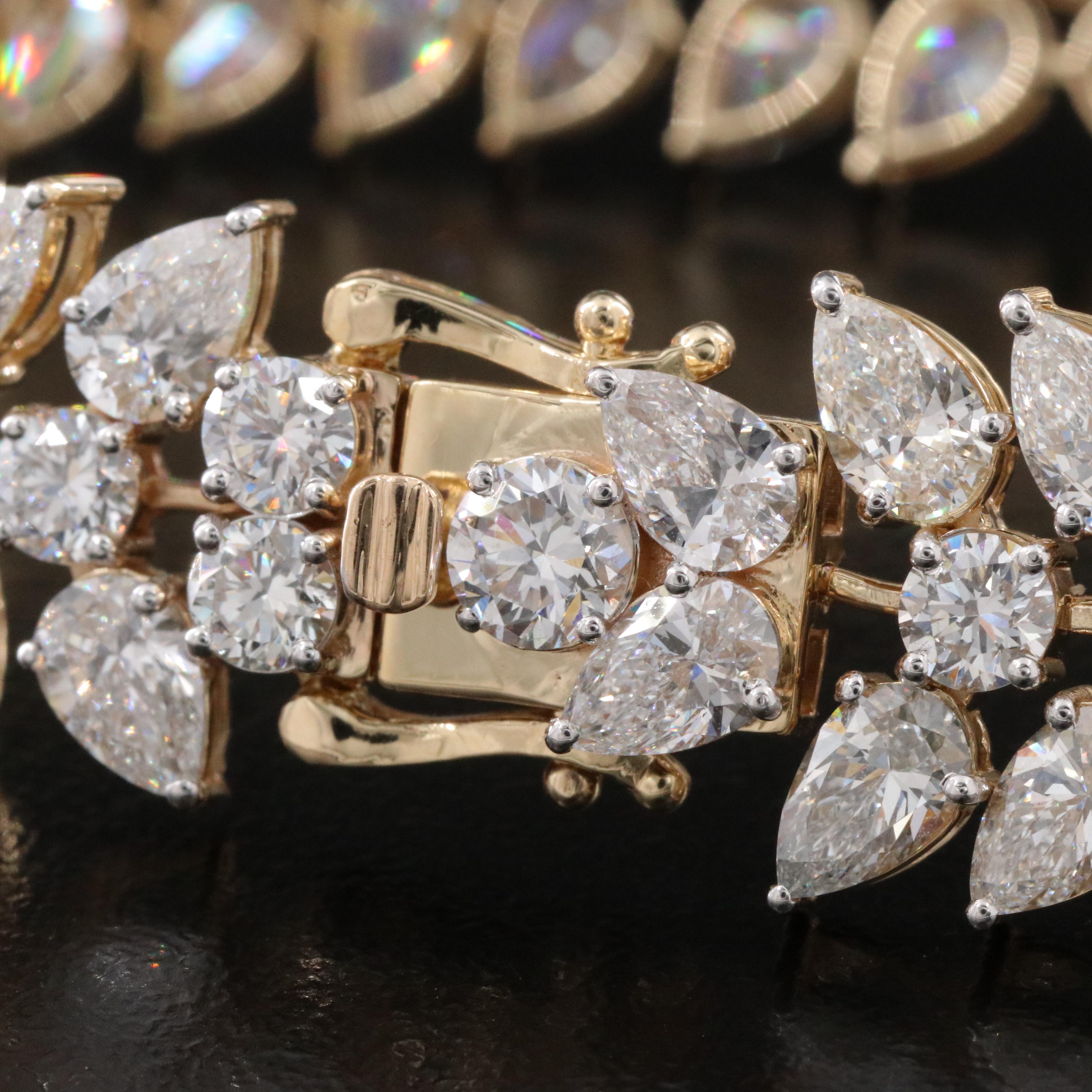 14K 30.69 CTW Lab Grown Diamond Bracelet