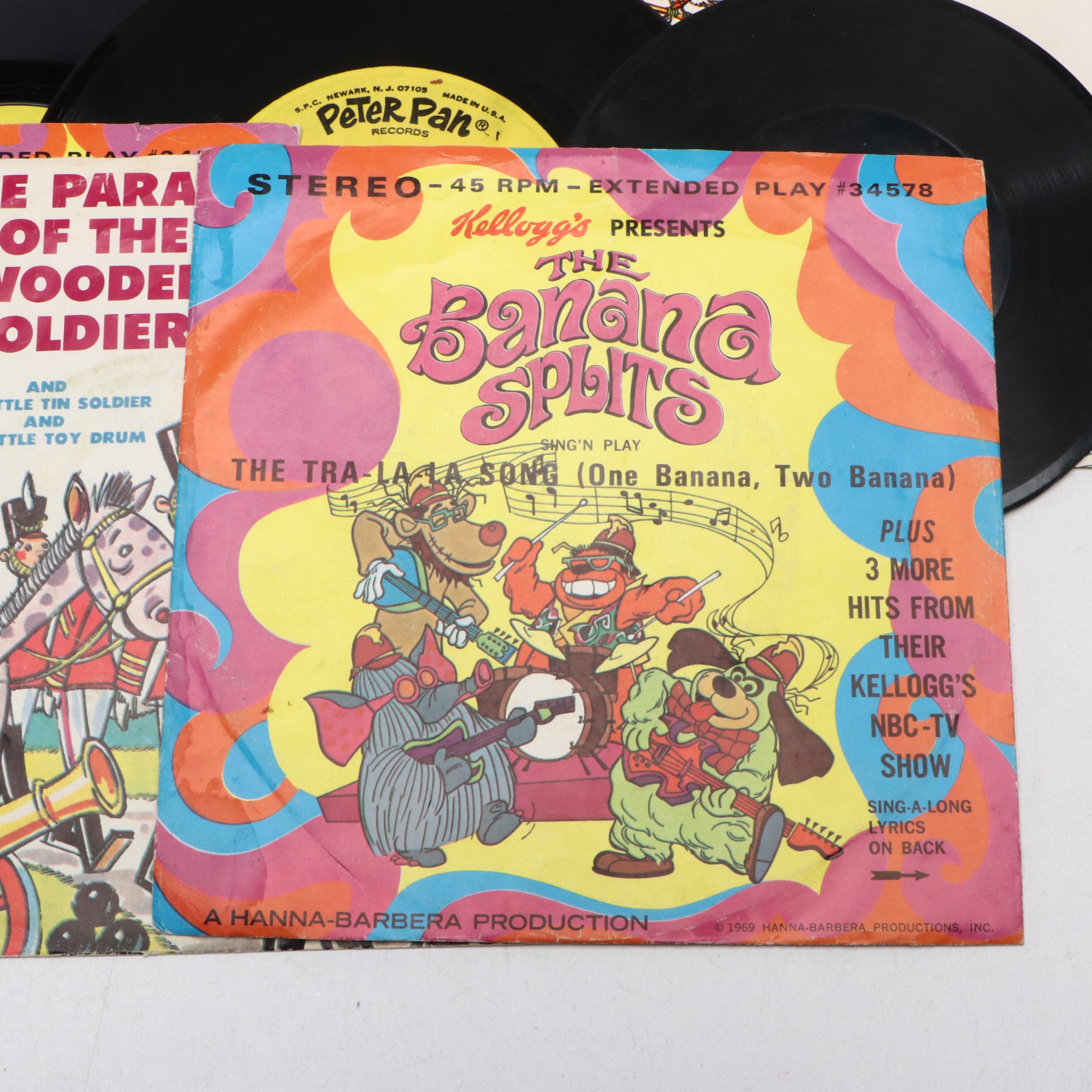 Disney and Other Classic Children's Music on 7" Vinyl Records