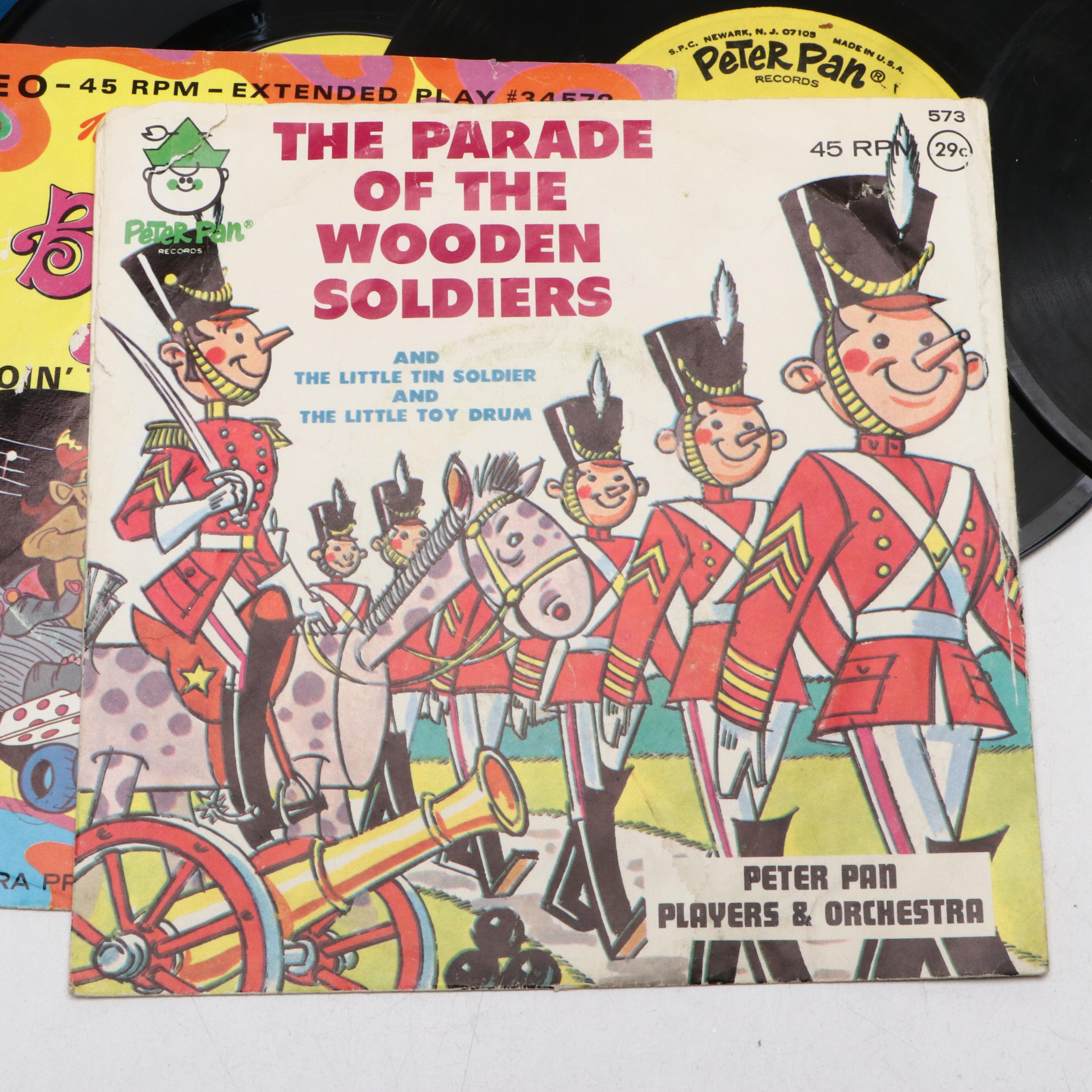 Disney and Other Classic Children's Music on 7" Vinyl Records