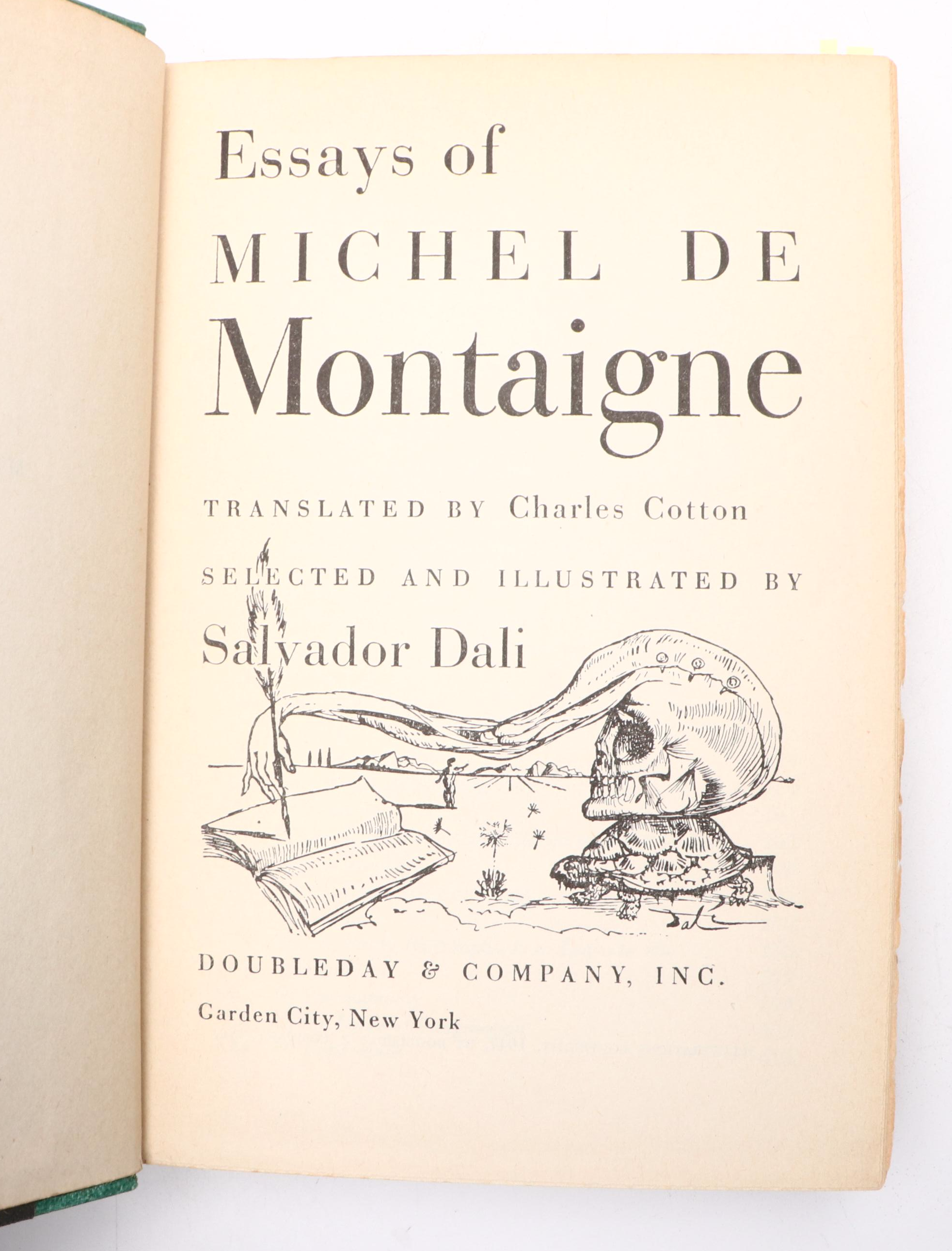 Salvador Dalí Illustrated "Essays of Michel de Montaigne," 1947
