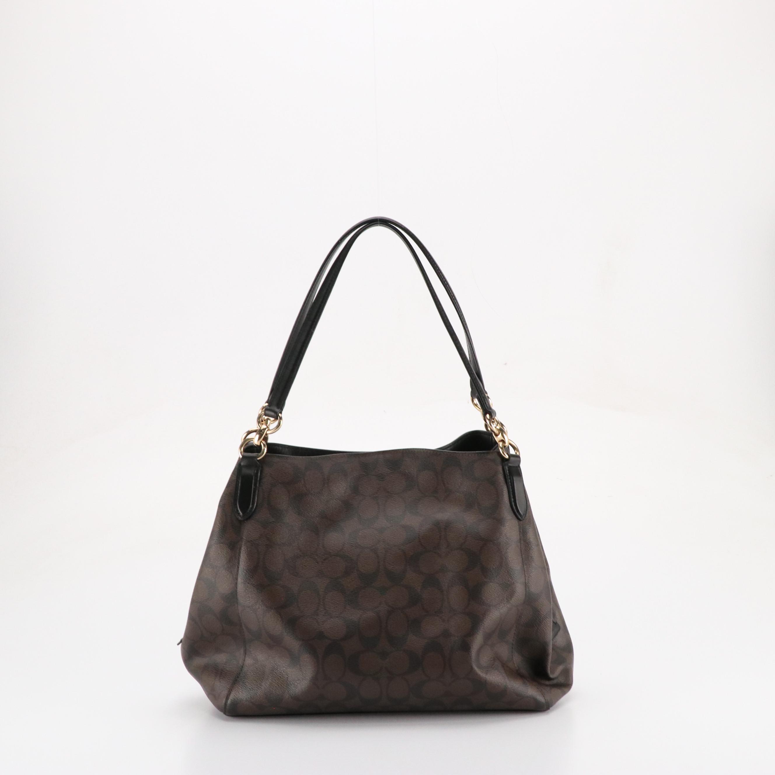 Coach Signature Canvas Hallie Hobo Bag and Wallet, Leather Kitt Messenger Bag