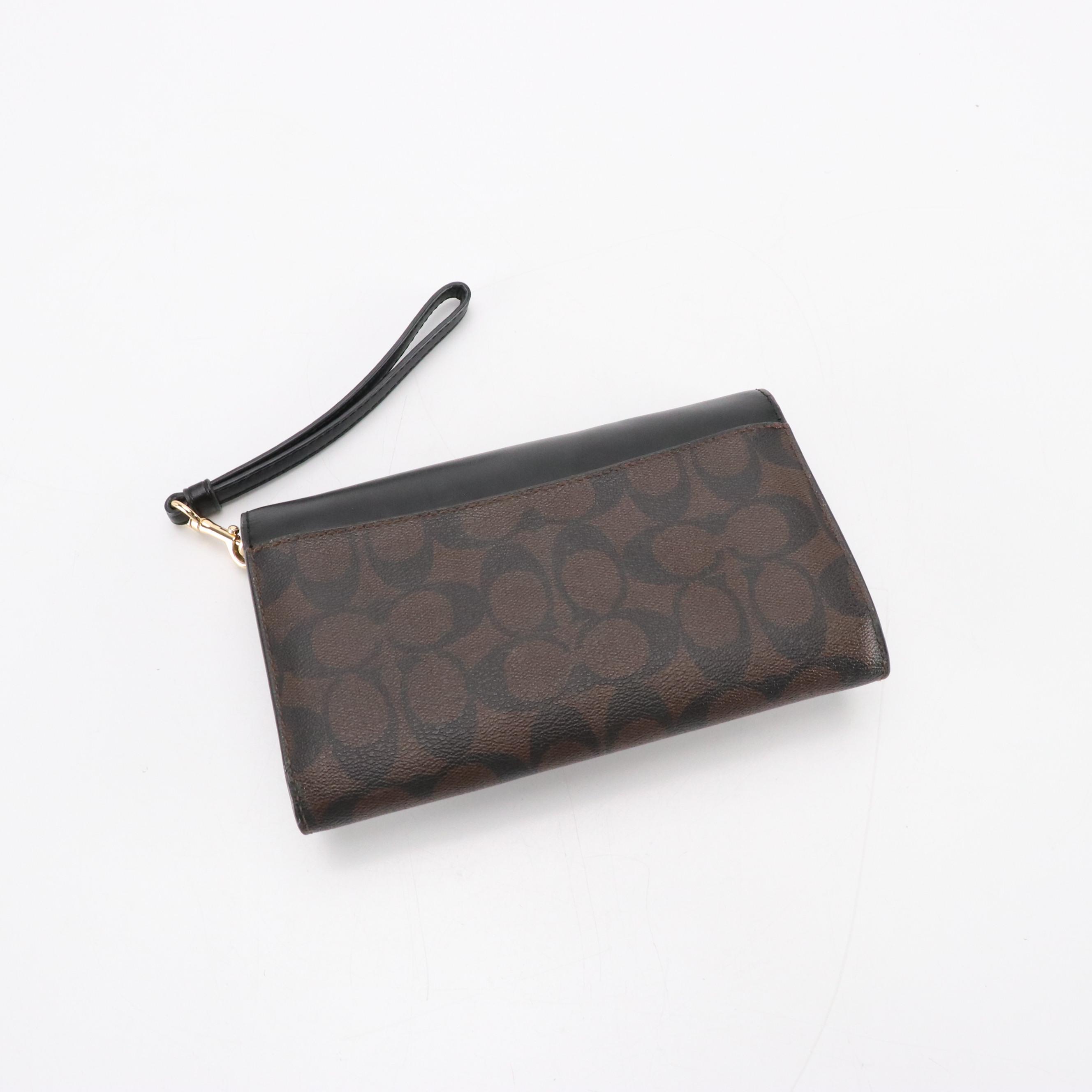 Coach Signature Canvas Hallie Hobo Bag and Wallet, Leather Kitt Messenger Bag