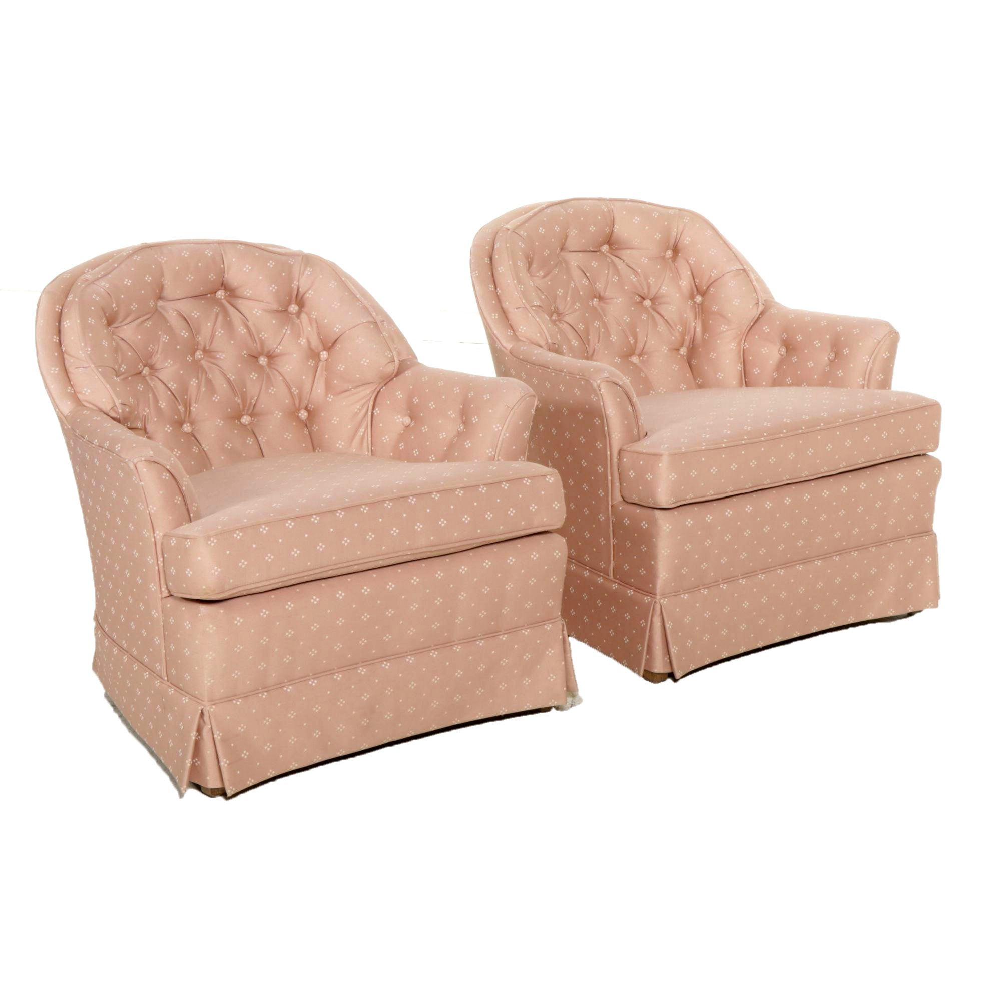 Ethan Allen "Traditional Classics" Upholstered Club Chairs