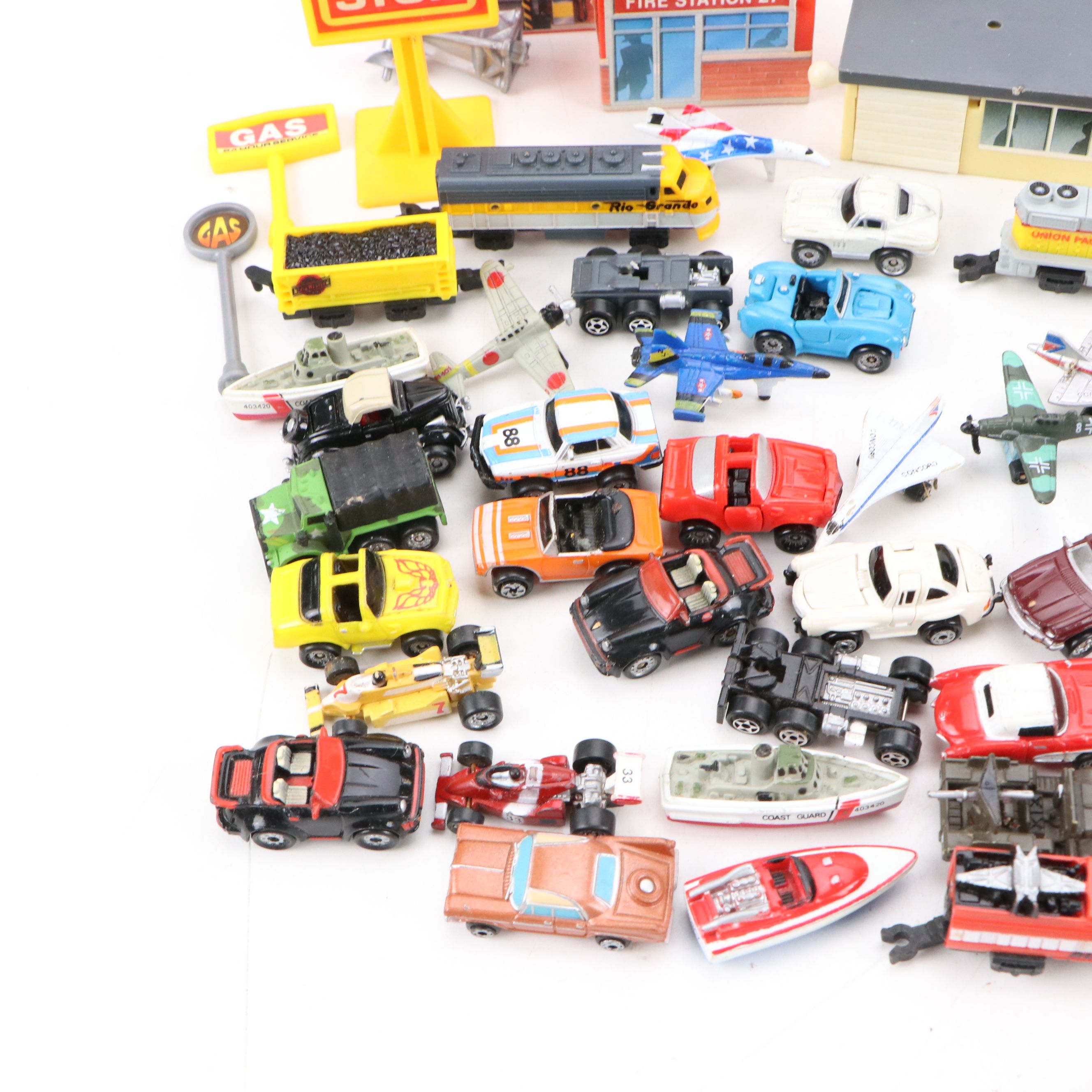 Micro Machines and More Diecast Cars and Vehicles with Play Sets