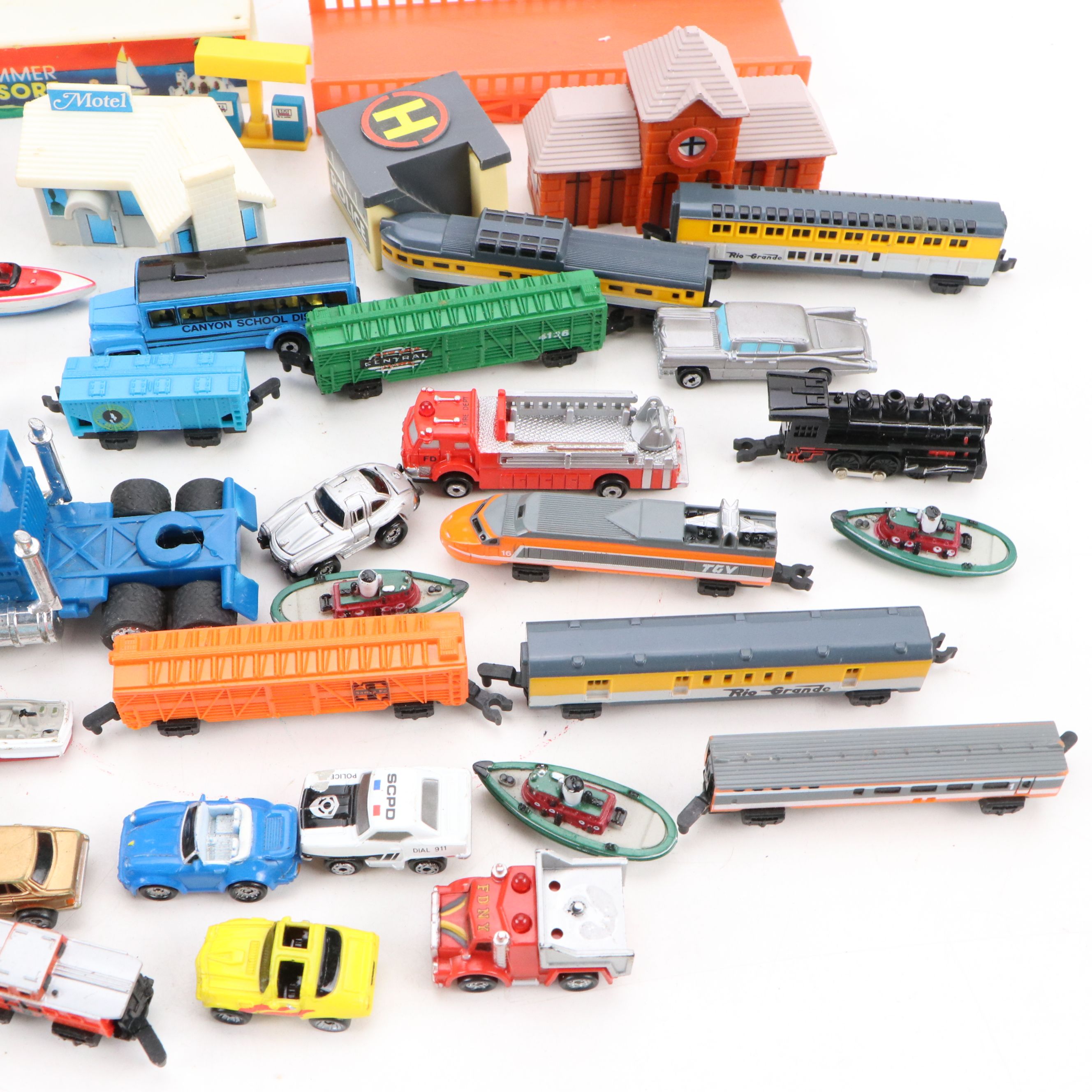 Micro Machines and More Diecast Cars and Vehicles with Play Sets