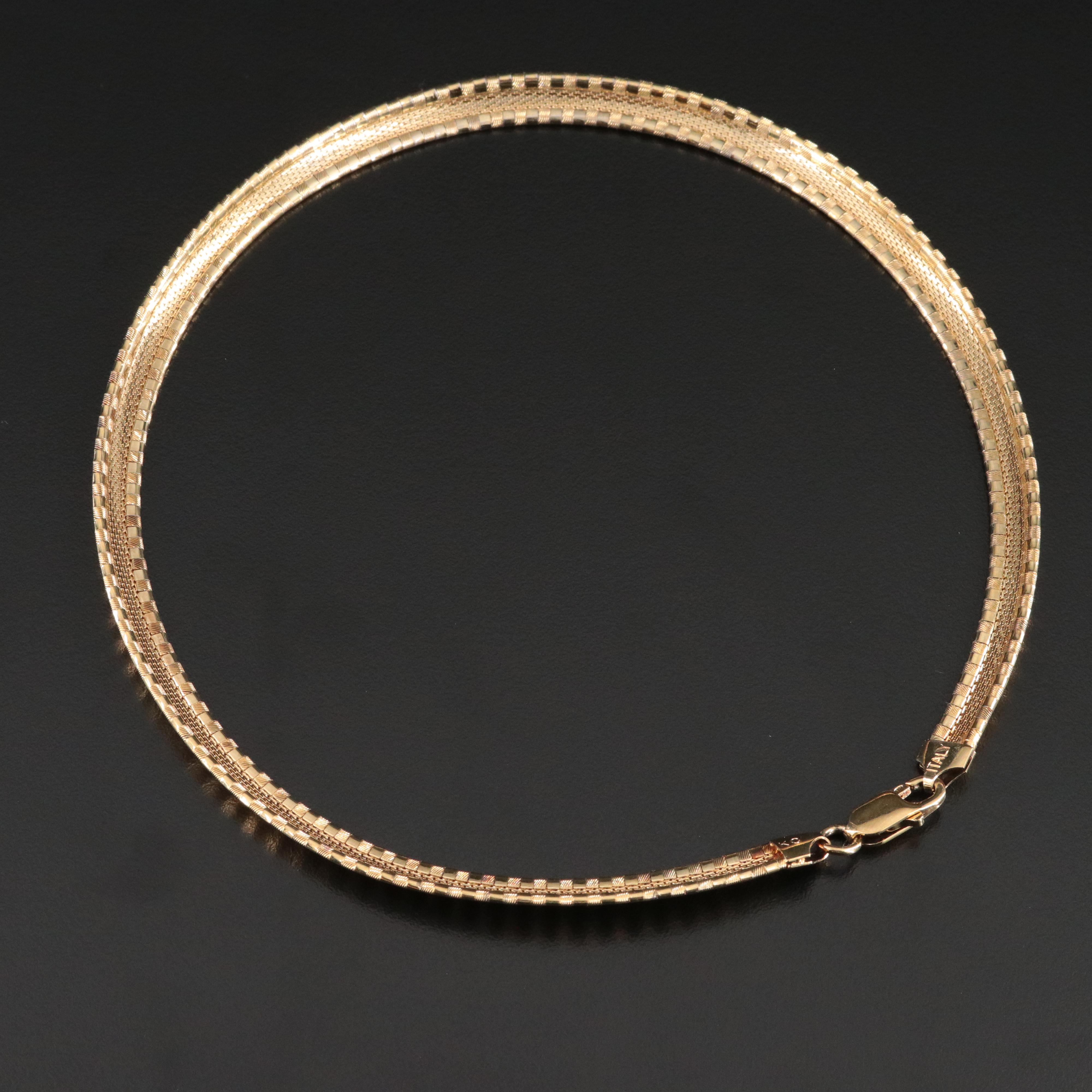 Sterling Omega Chain Necklace
