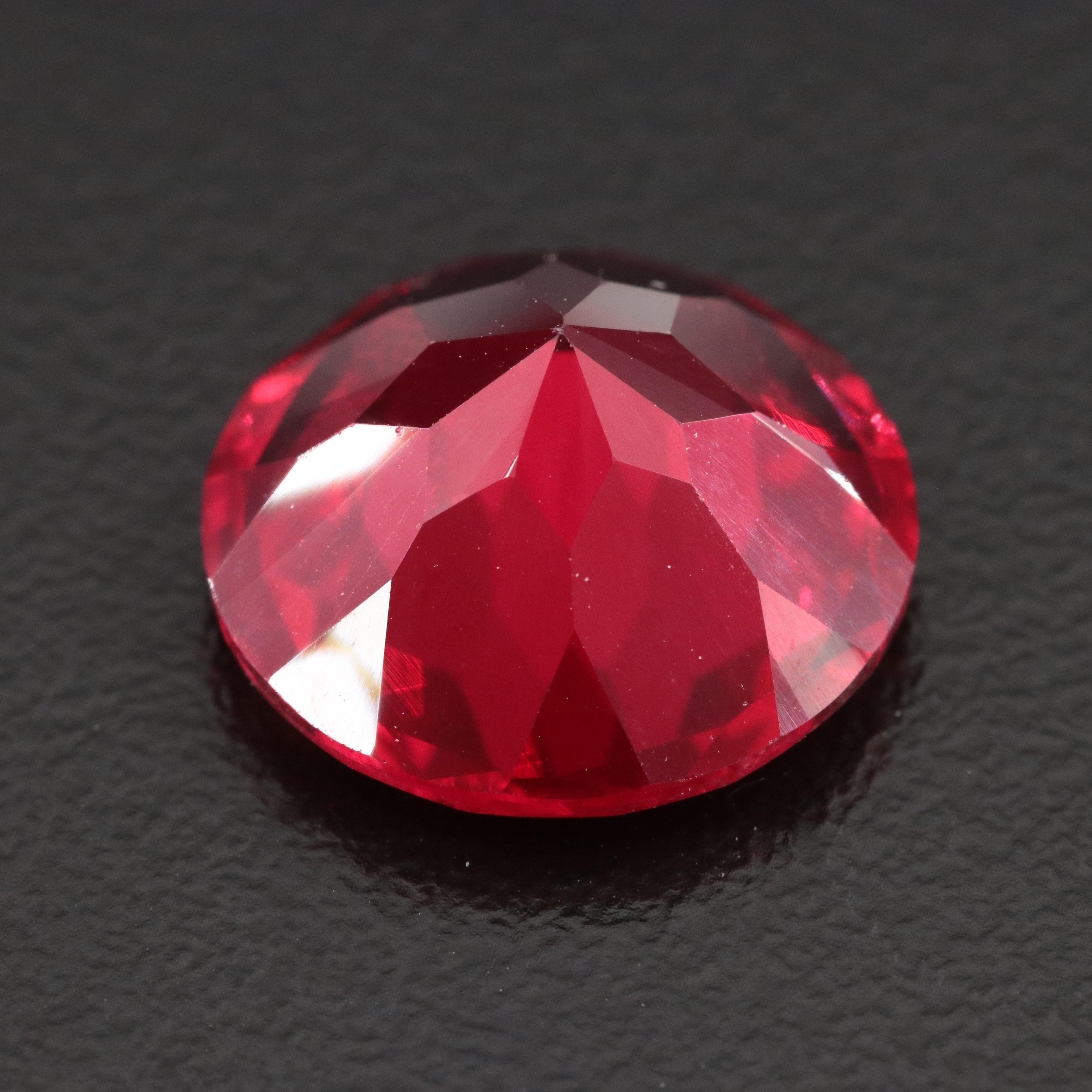 Loose 9.71 CT Lab Grown Ruby
