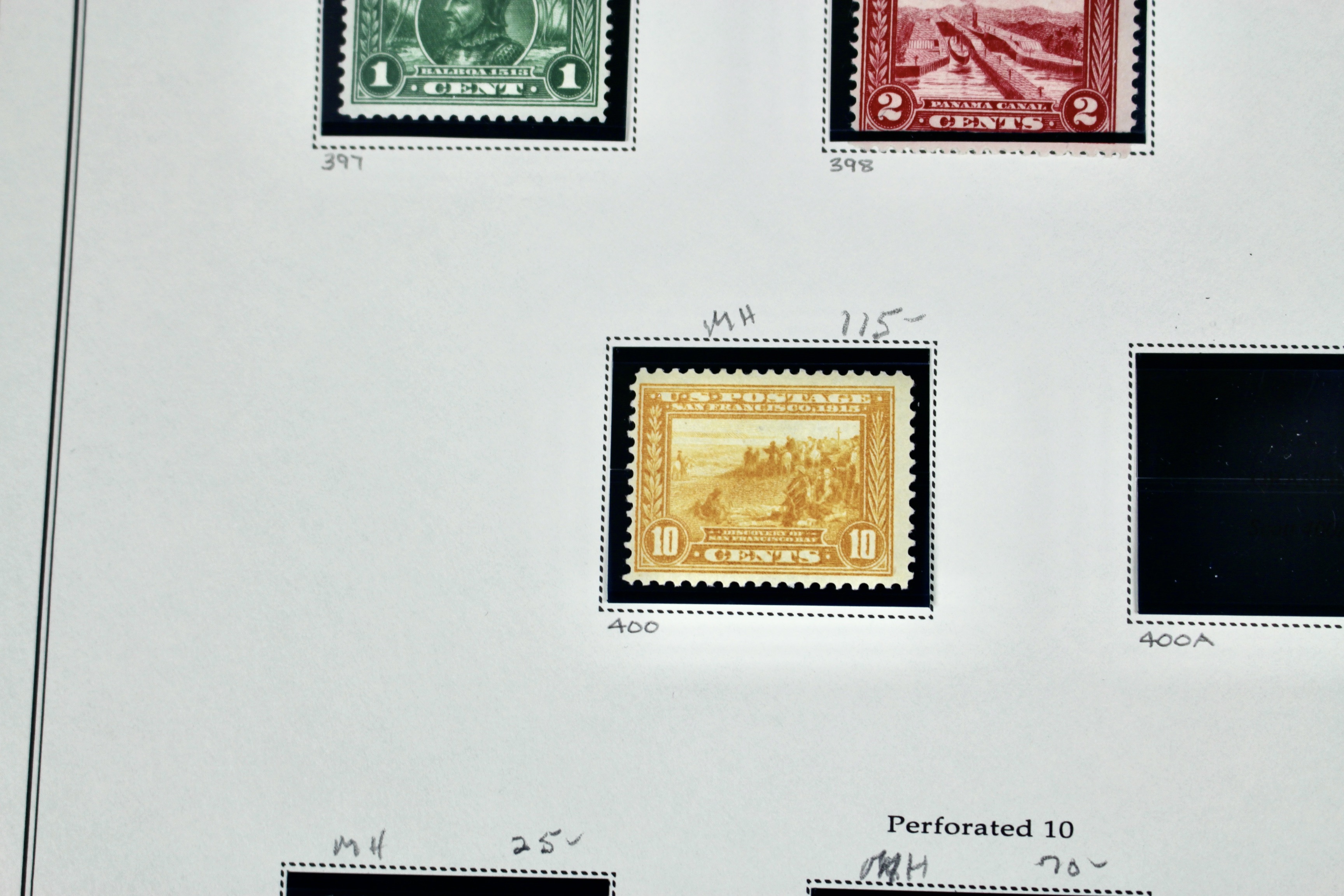 Seven Different MH Pan-Pacific Postage Stamps, ca. 1915