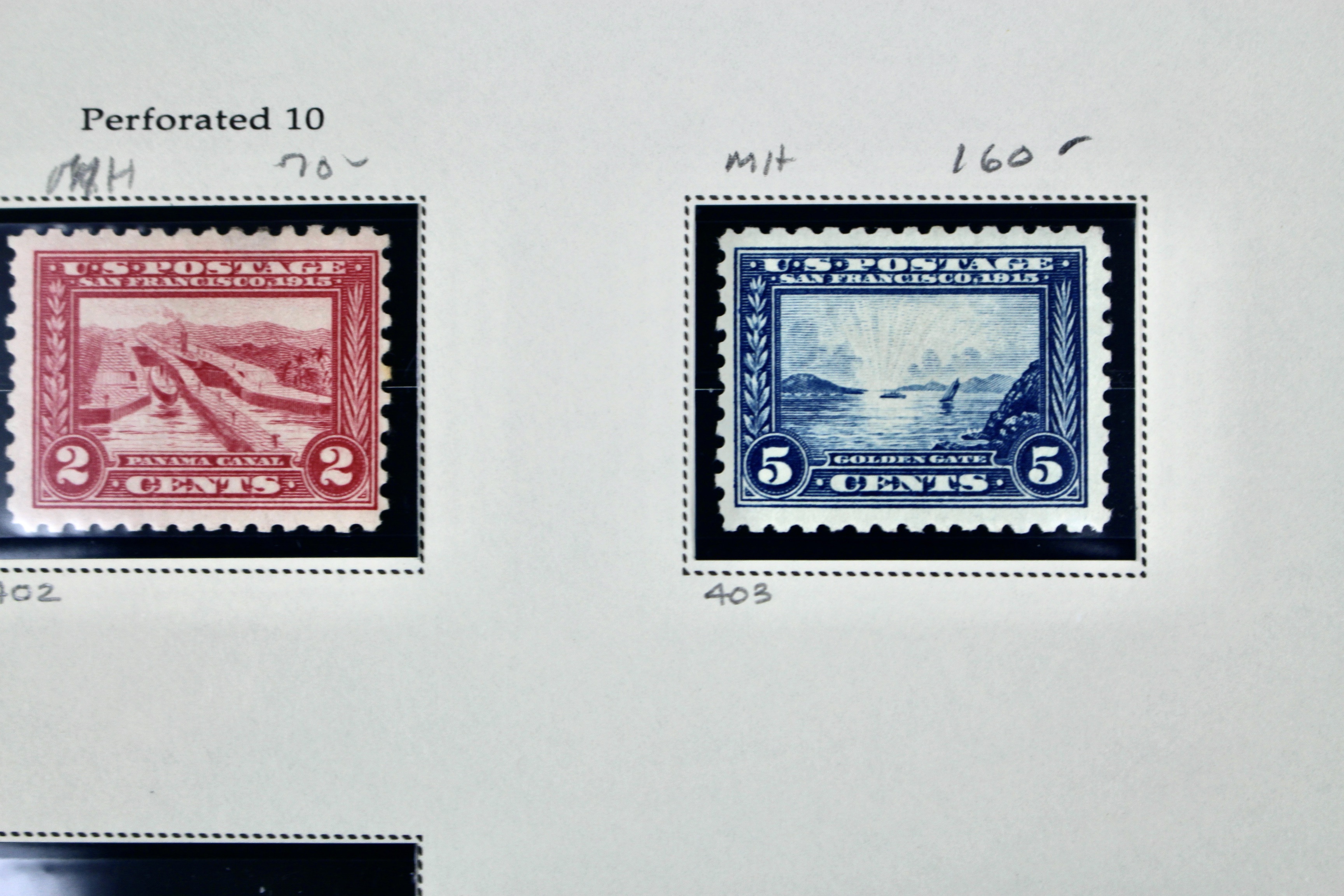 Seven Different MH Pan-Pacific Postage Stamps, ca. 1915