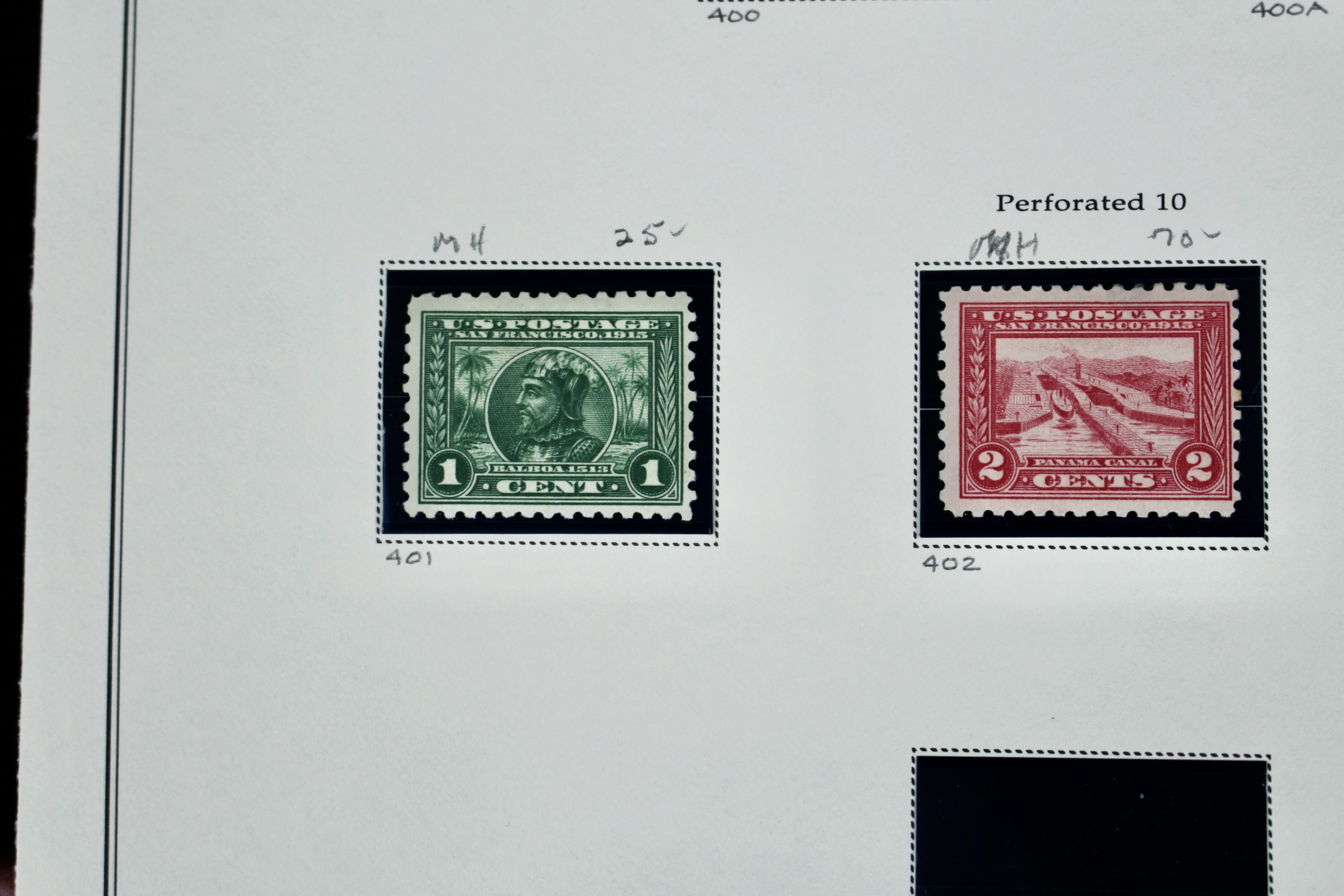 Seven Different MH Pan-Pacific Postage Stamps, ca. 1915