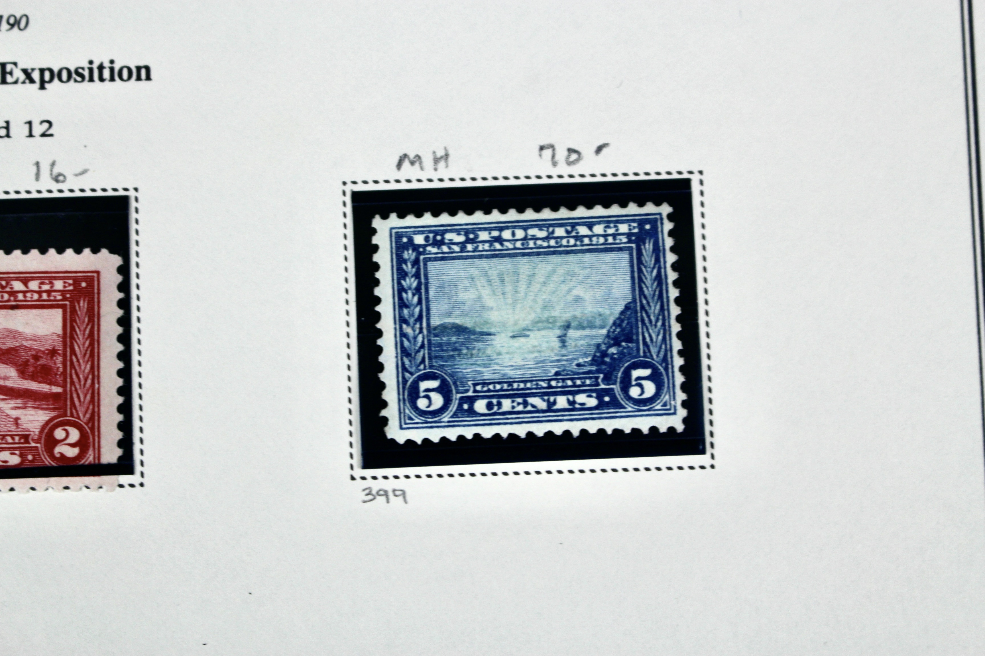 Seven Different MH Pan-Pacific Postage Stamps, ca. 1915