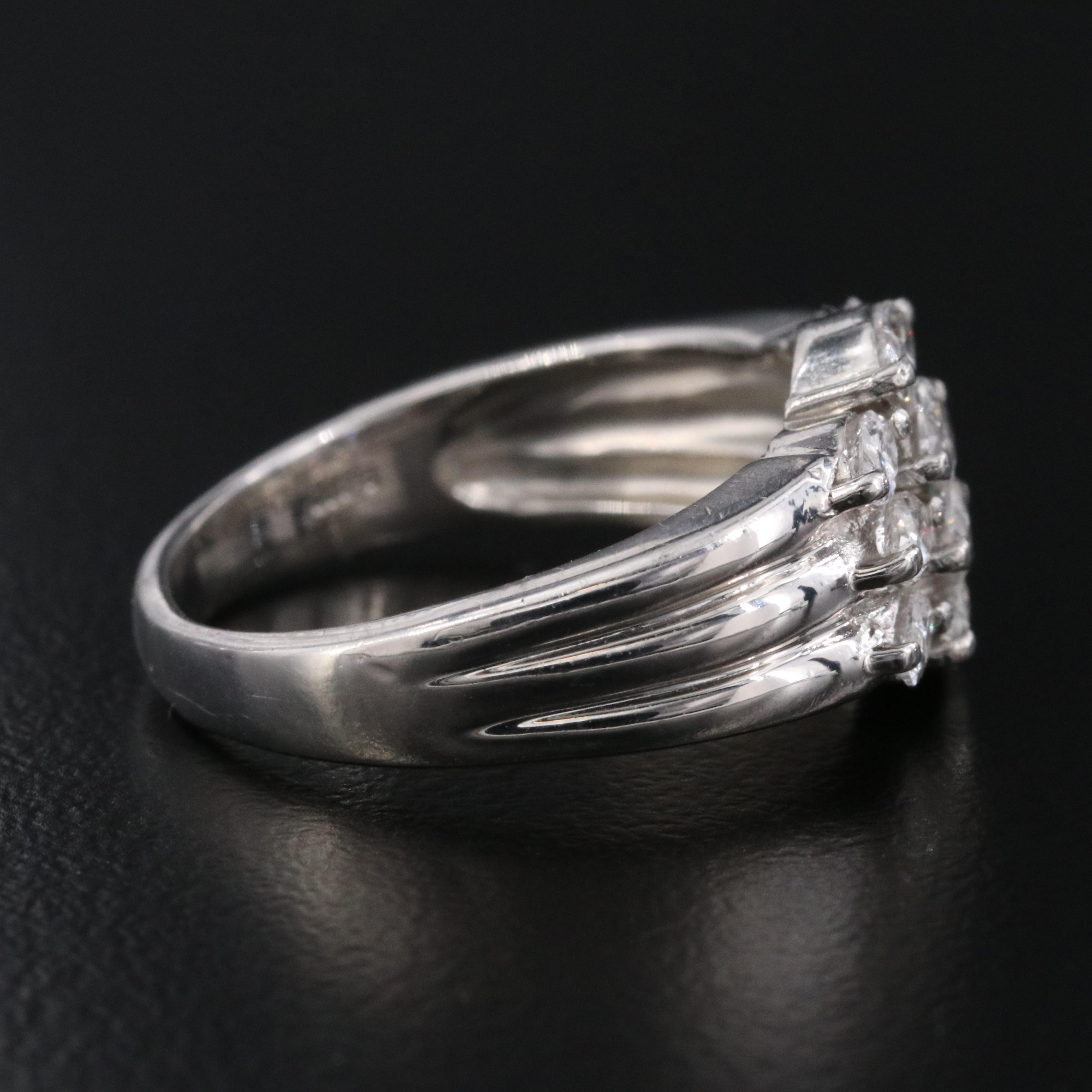 Platinum 1.00 CTW Diamond Ring