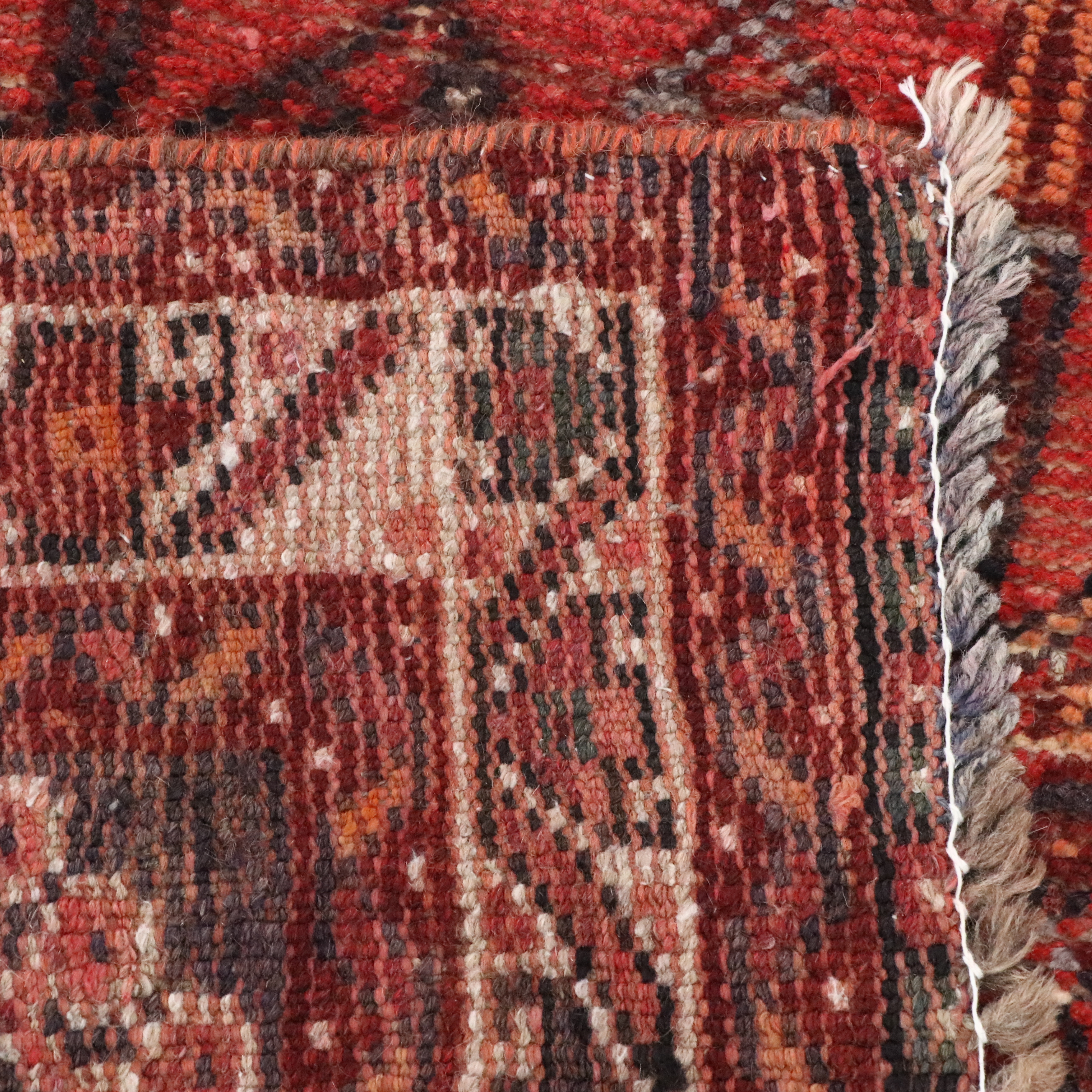 6'8 x 9' Hand-Knotted Persian Kurdish Area Rug