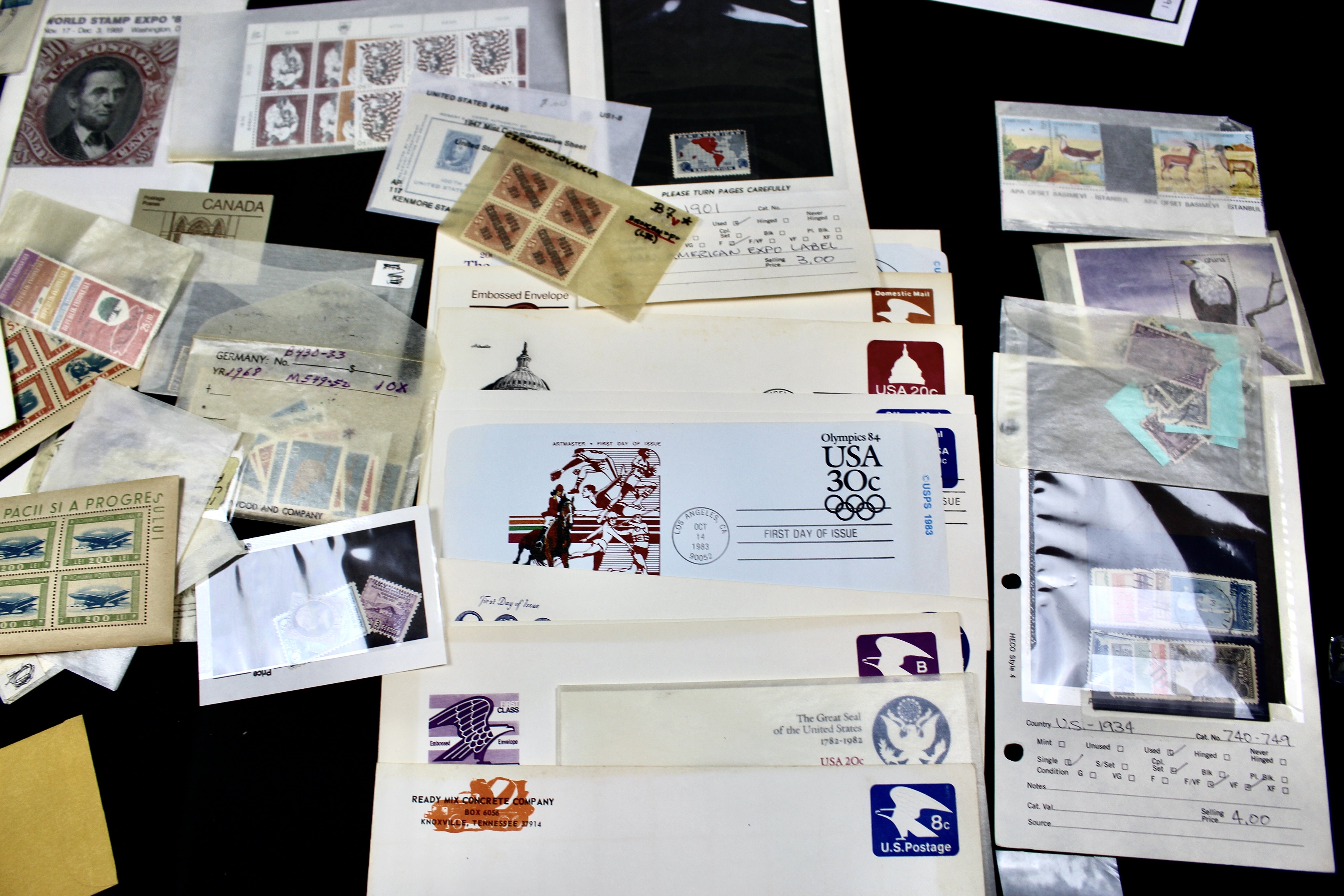 Nine-Pound Box of Thousands of U.S. and Foreign Postage Stamps