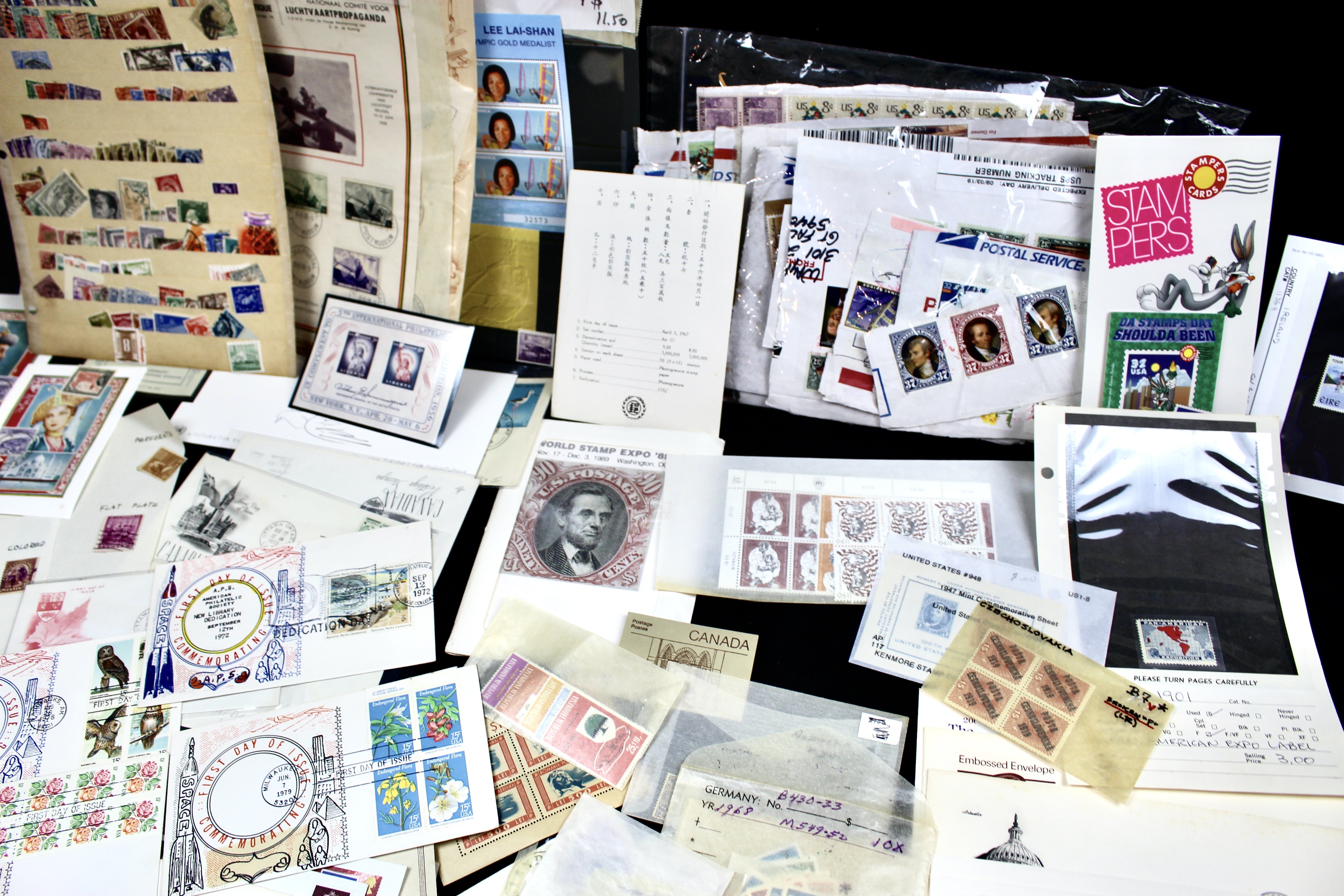 Nine-Pound Box of Thousands of U.S. and Foreign Postage Stamps