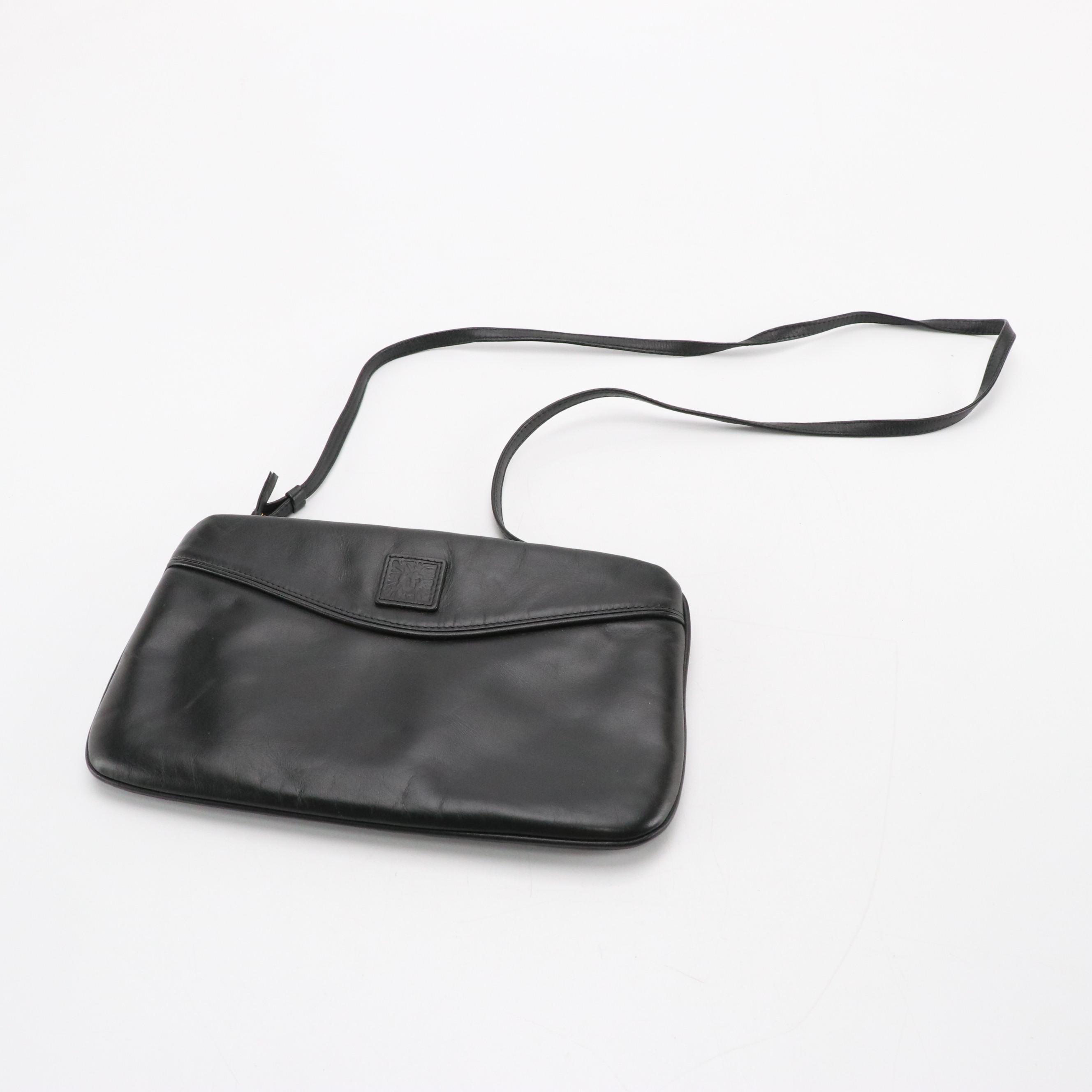 Anne Klein Black Leather Crossbody, Other Red Lizard/Leather Shoulder Bag & More