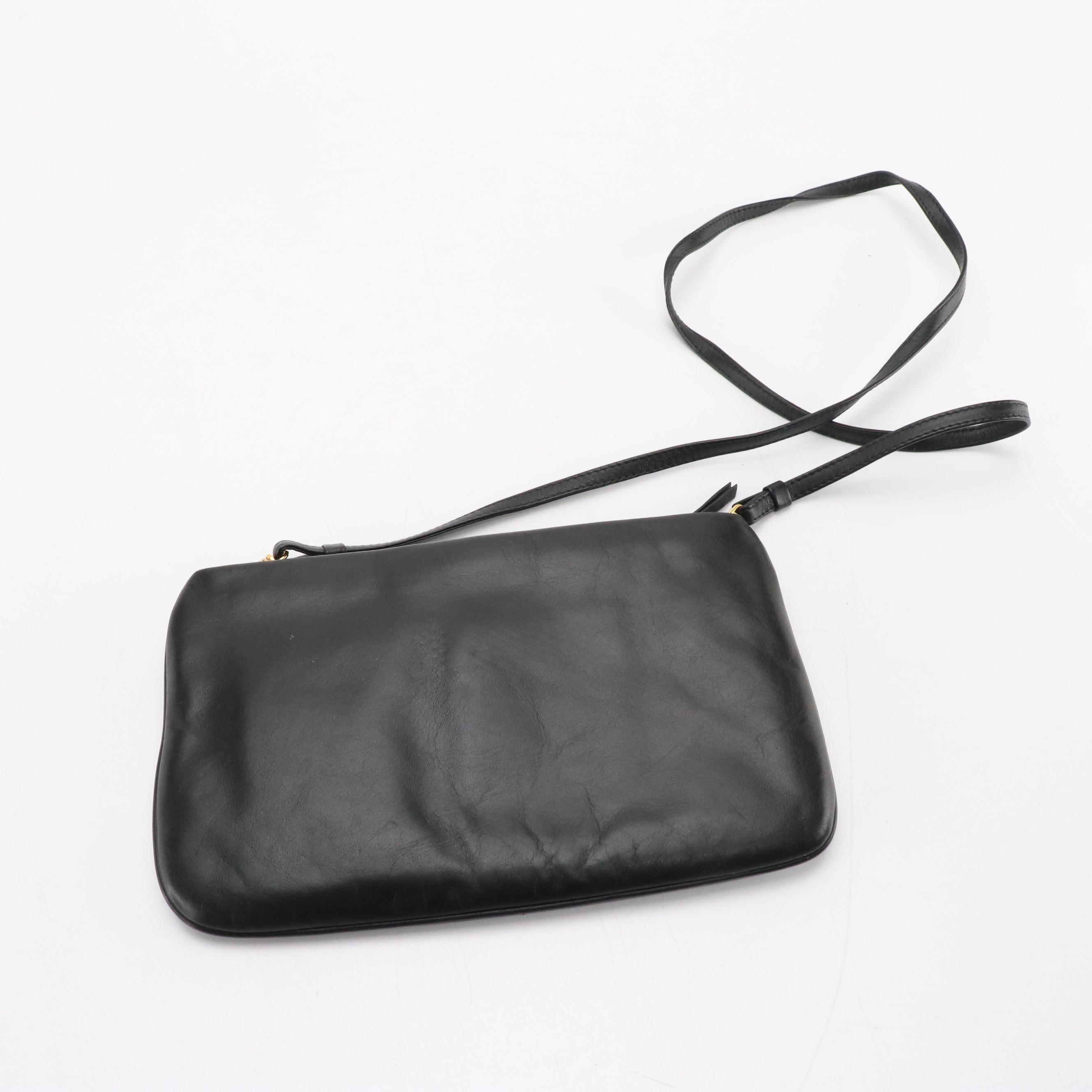 Anne Klein Black Leather Crossbody, Other Red Lizard/Leather Shoulder Bag & More