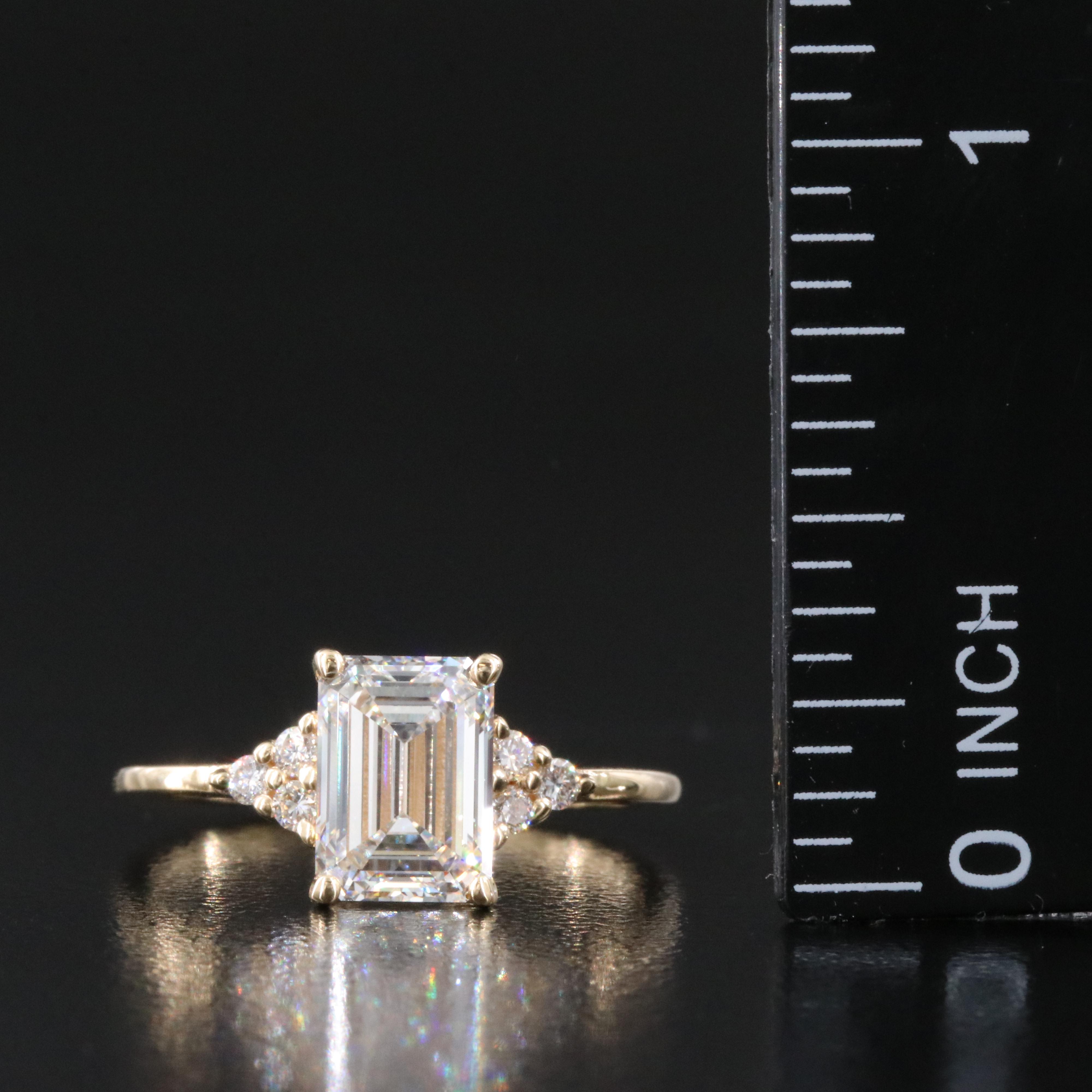 18K 2.17 CTW Lab Grown Diamond Ring with IGI Report