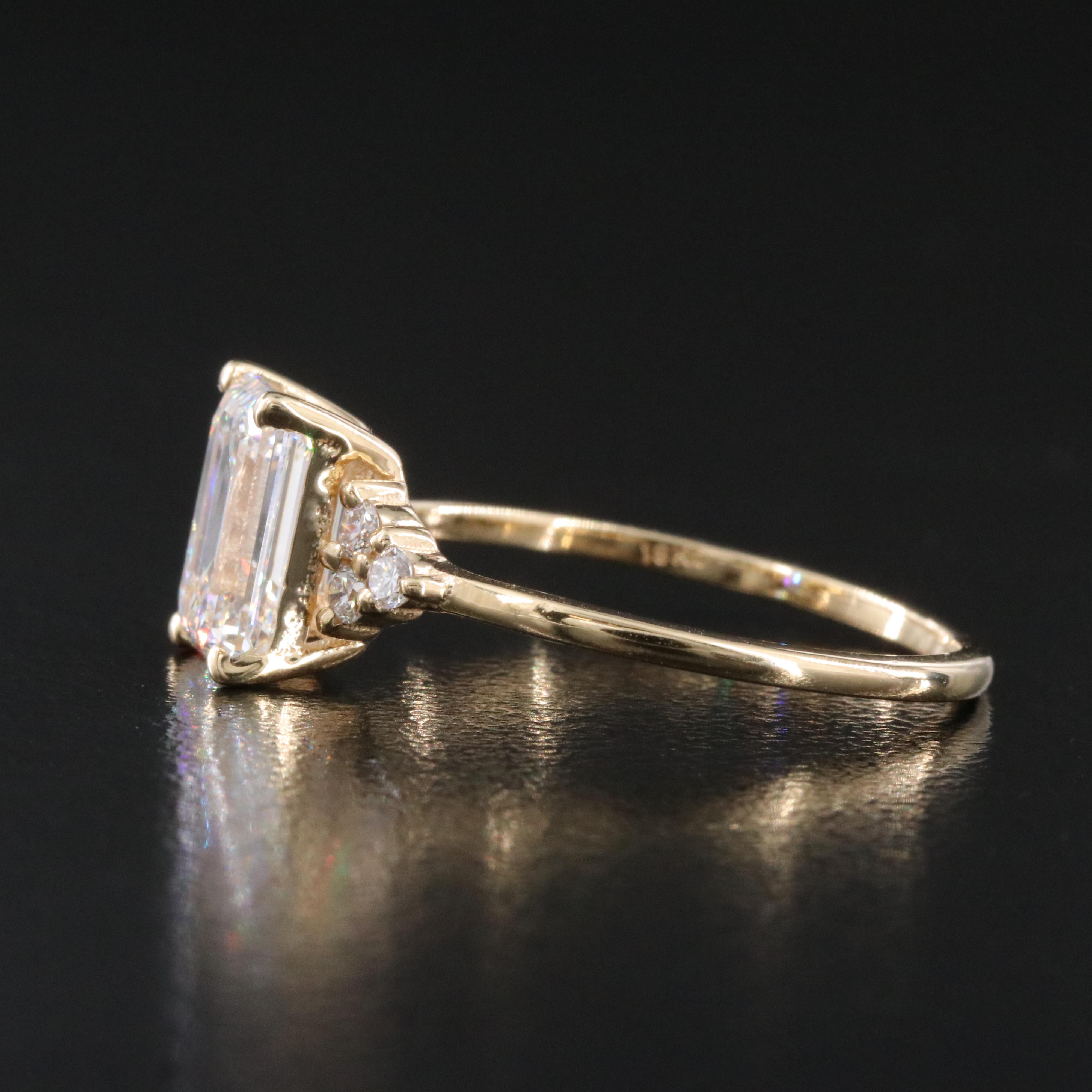 18K 2.17 CTW Lab Grown Diamond Ring with IGI Report