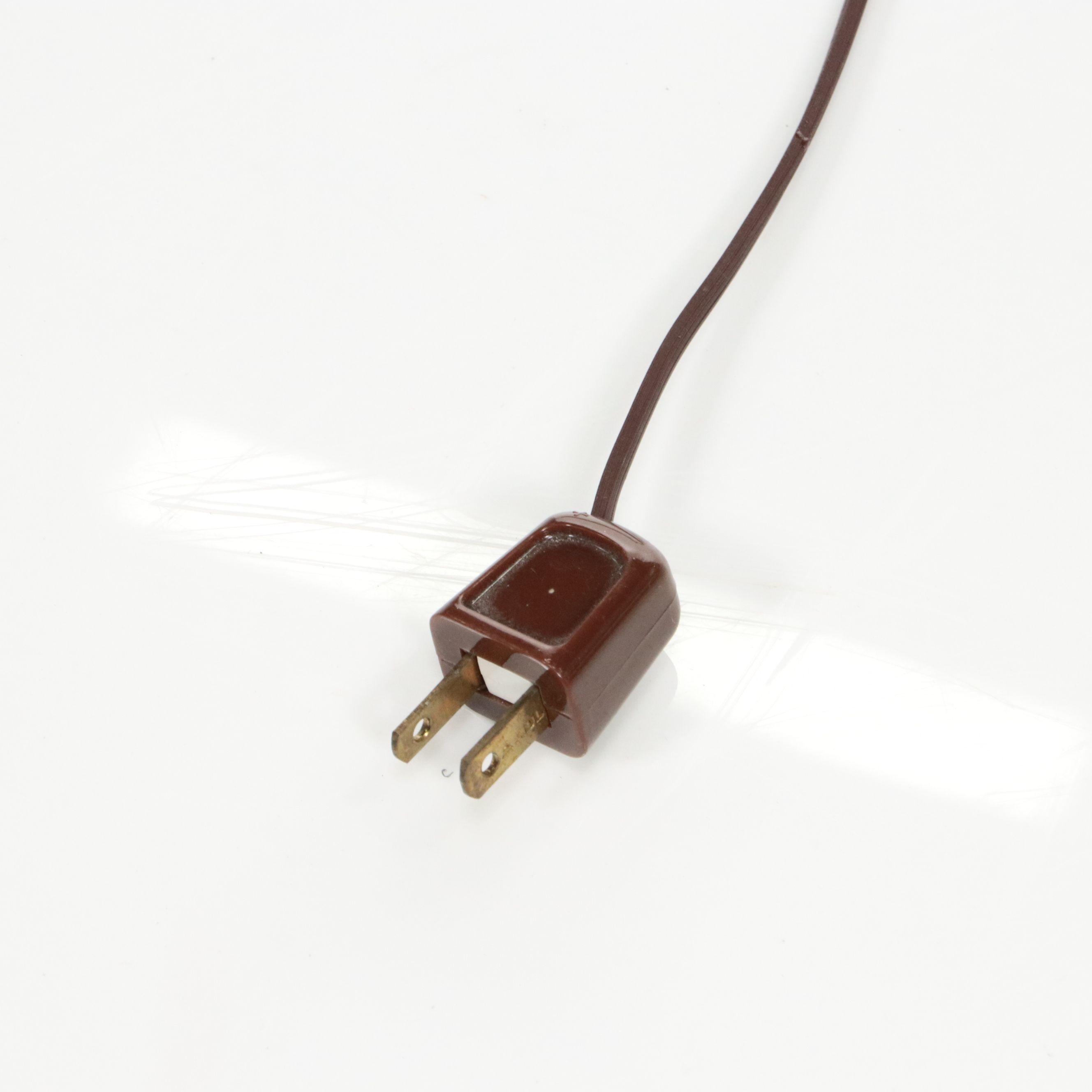 Hexagonal Rosewood Finish Wood Floor Lamp with Printed Shade