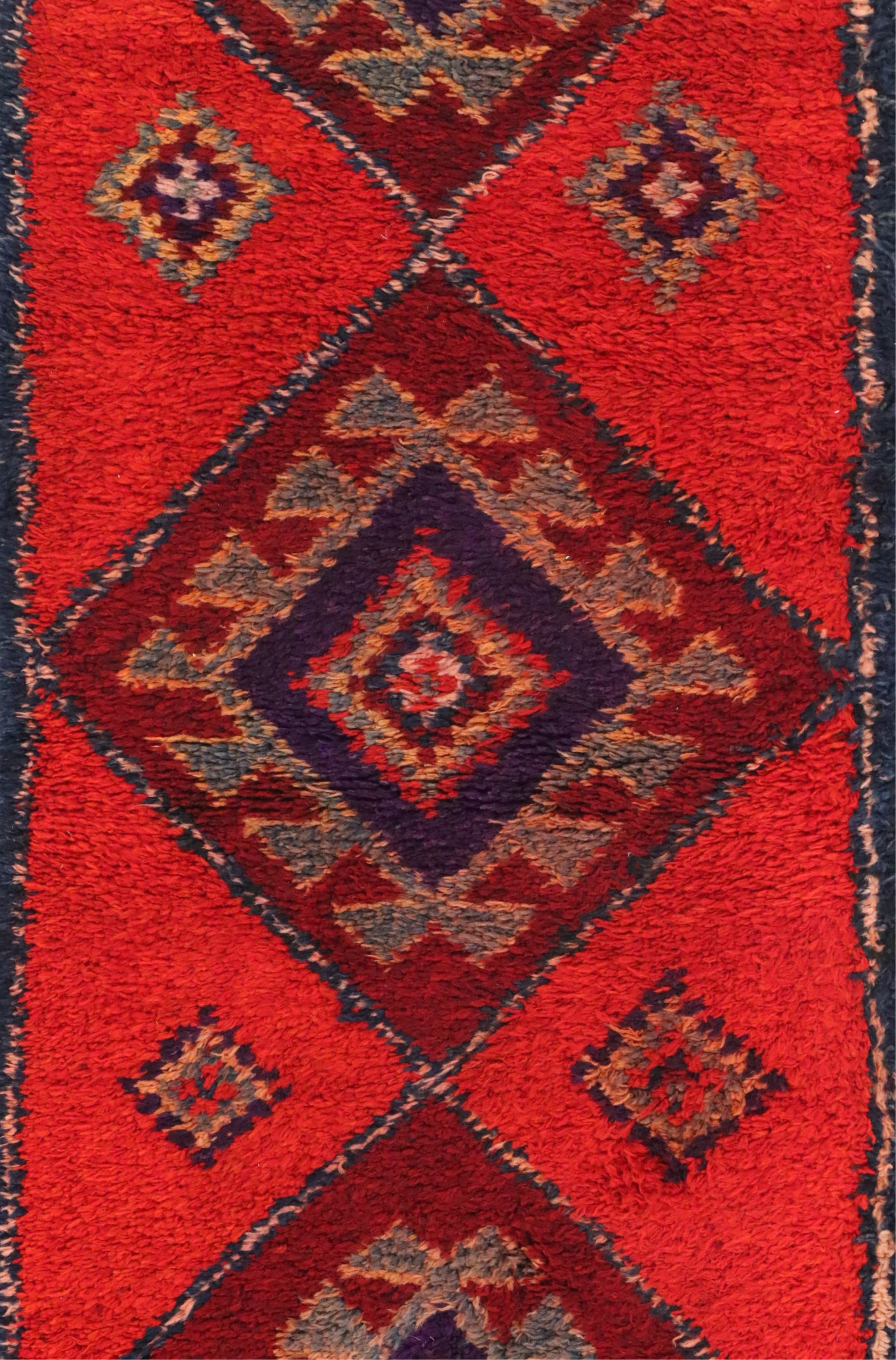 2'11 x 9'9 Hand-Knotted Turkish Village Carpet Runner