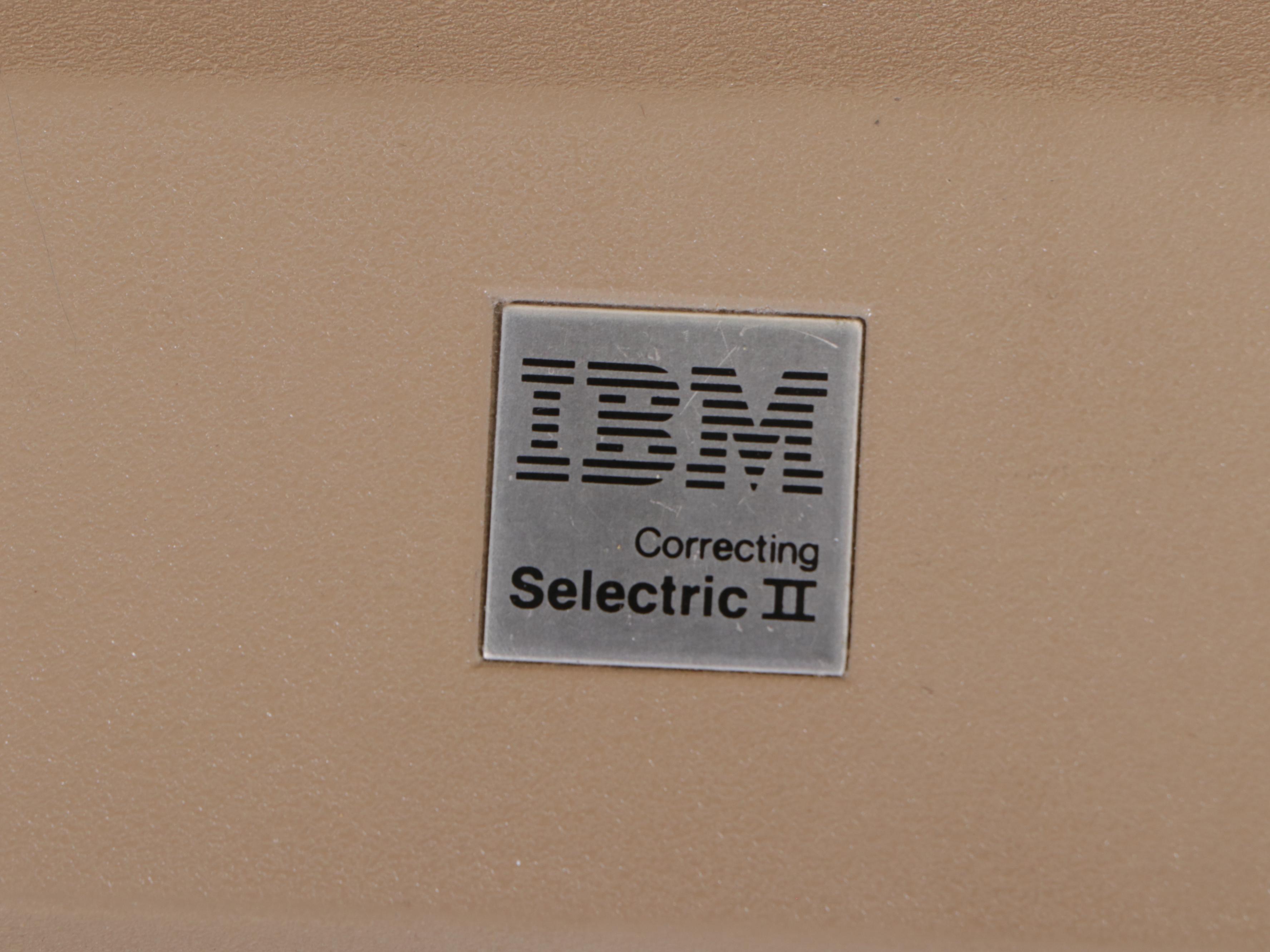 IBM Correcting Selectric Typewriter with Table and Folding Chair