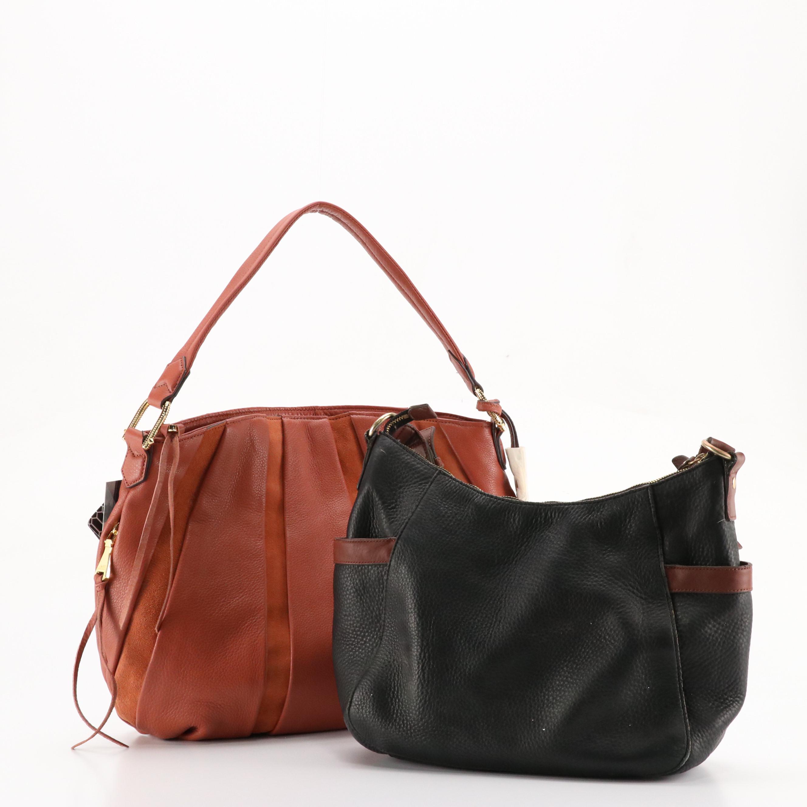 Aimee Kestenberg Burnt Orange Leather/Suede Hobo Bag, Other Isaac Mizrahi Bag