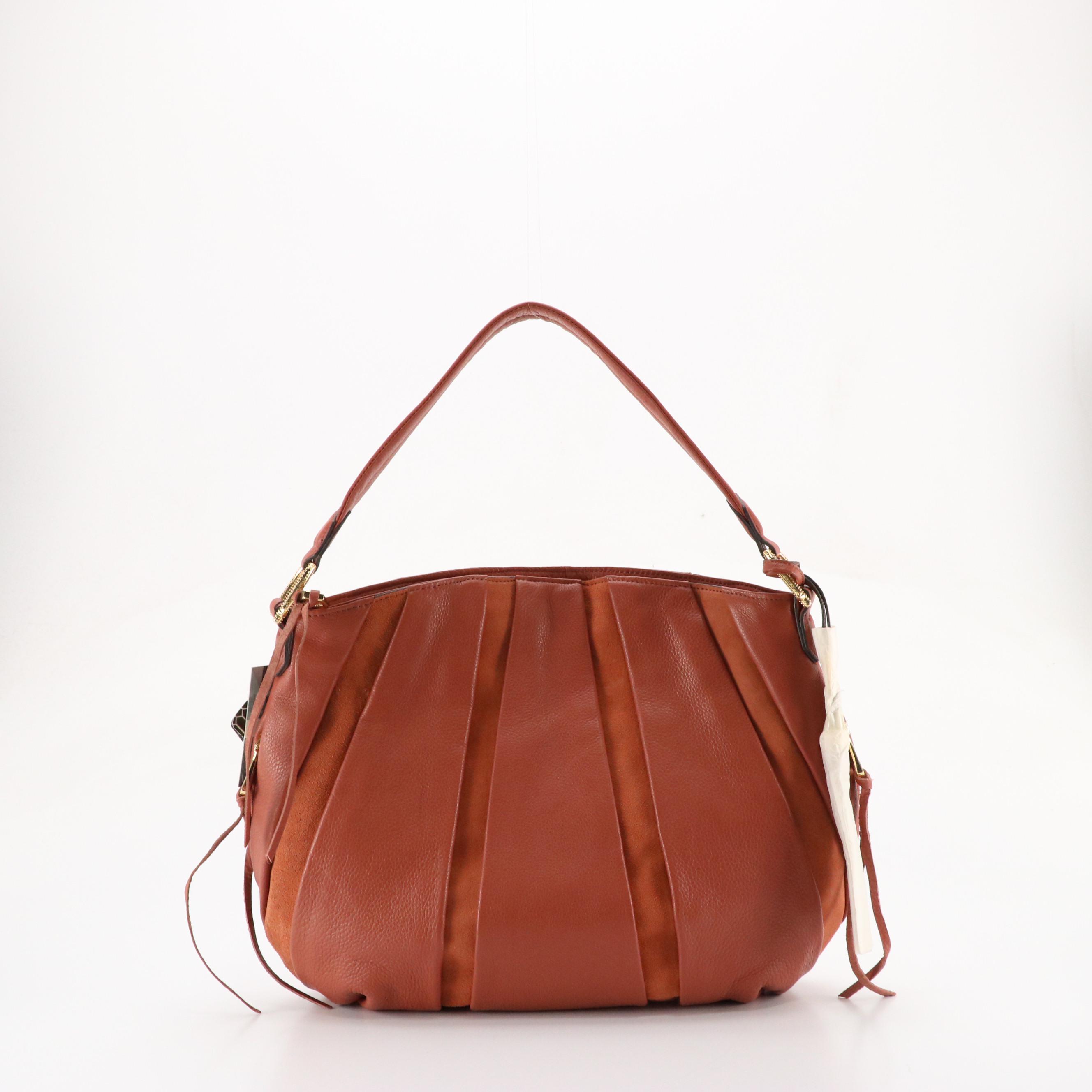 Aimee Kestenberg Burnt Orange Leather/Suede Hobo Bag, Other Isaac Mizrahi Bag