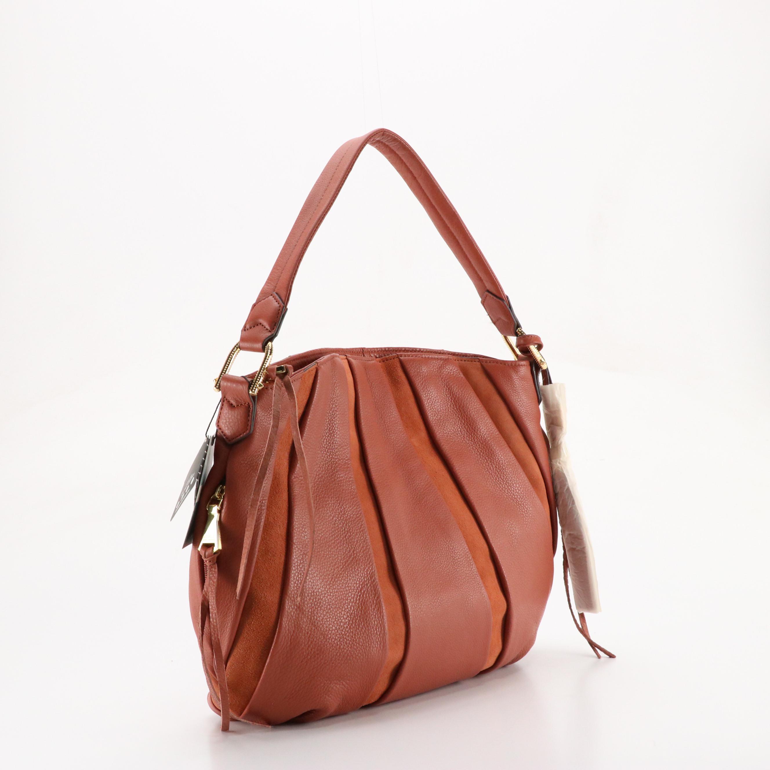 Aimee Kestenberg Burnt Orange Leather/Suede Hobo Bag, Other Isaac Mizrahi Bag