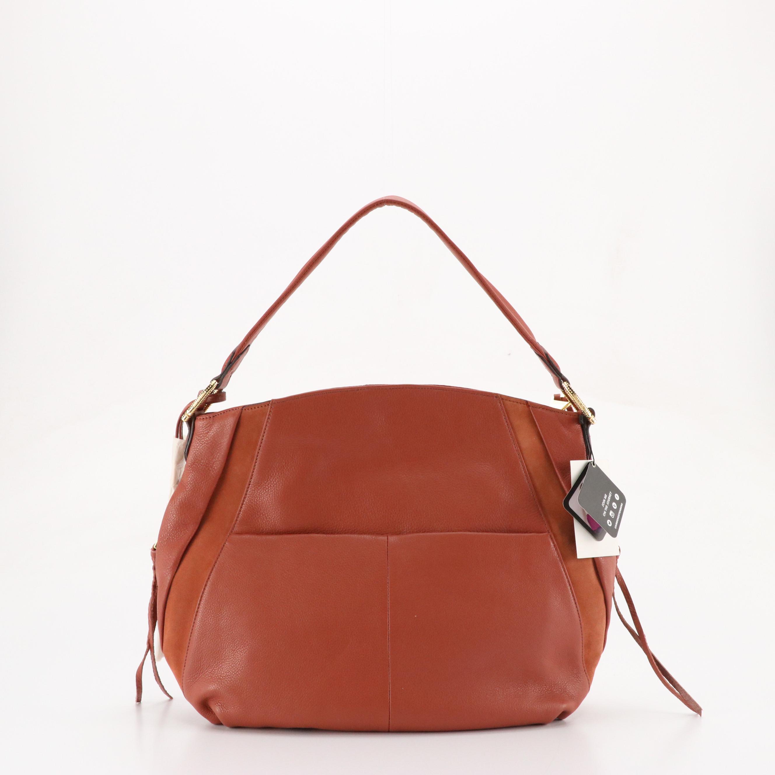 Aimee Kestenberg Burnt Orange Leather/Suede Hobo Bag, Other Isaac Mizrahi Bag