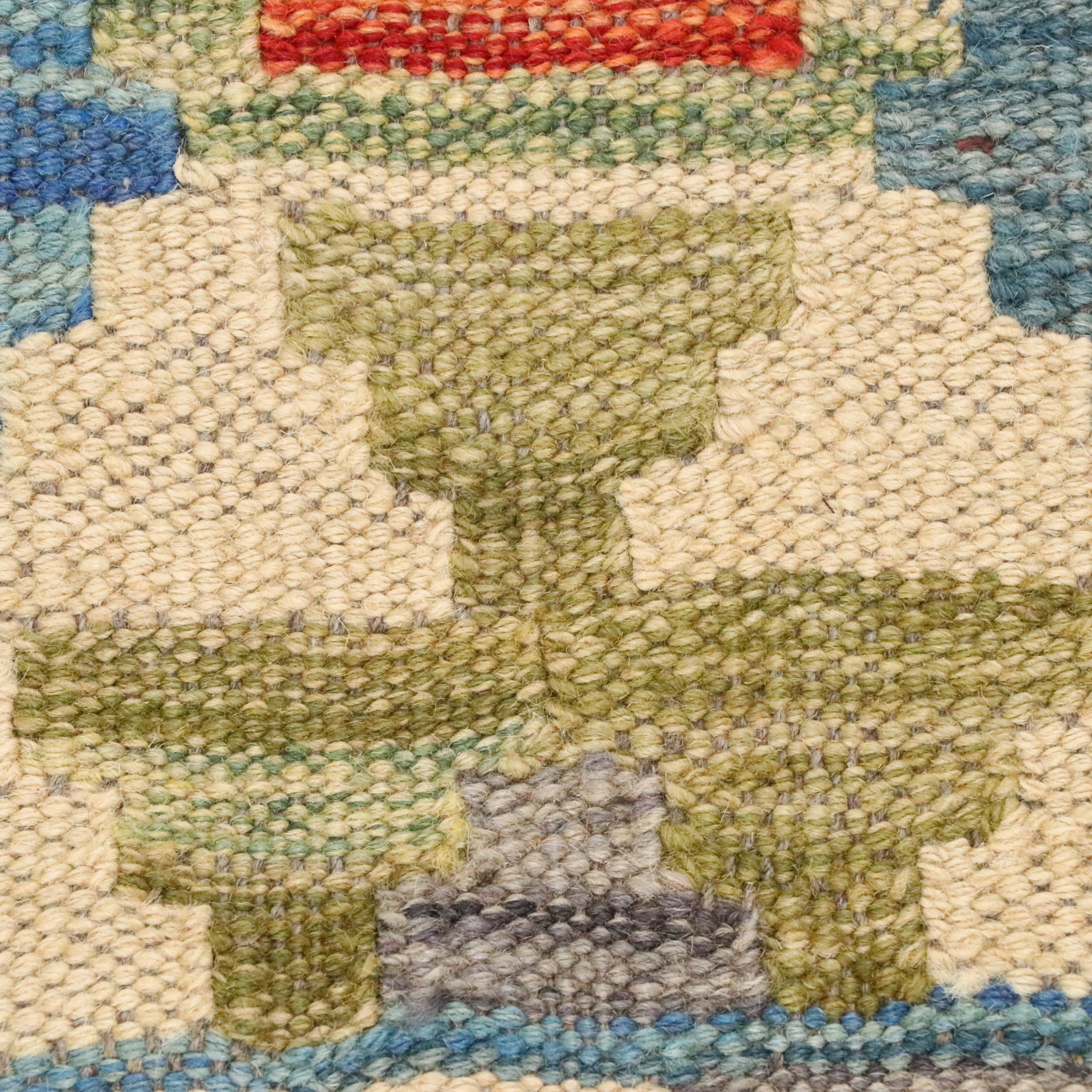 5' x 6'6 Handwoven Pakistani Kilim Area Rug