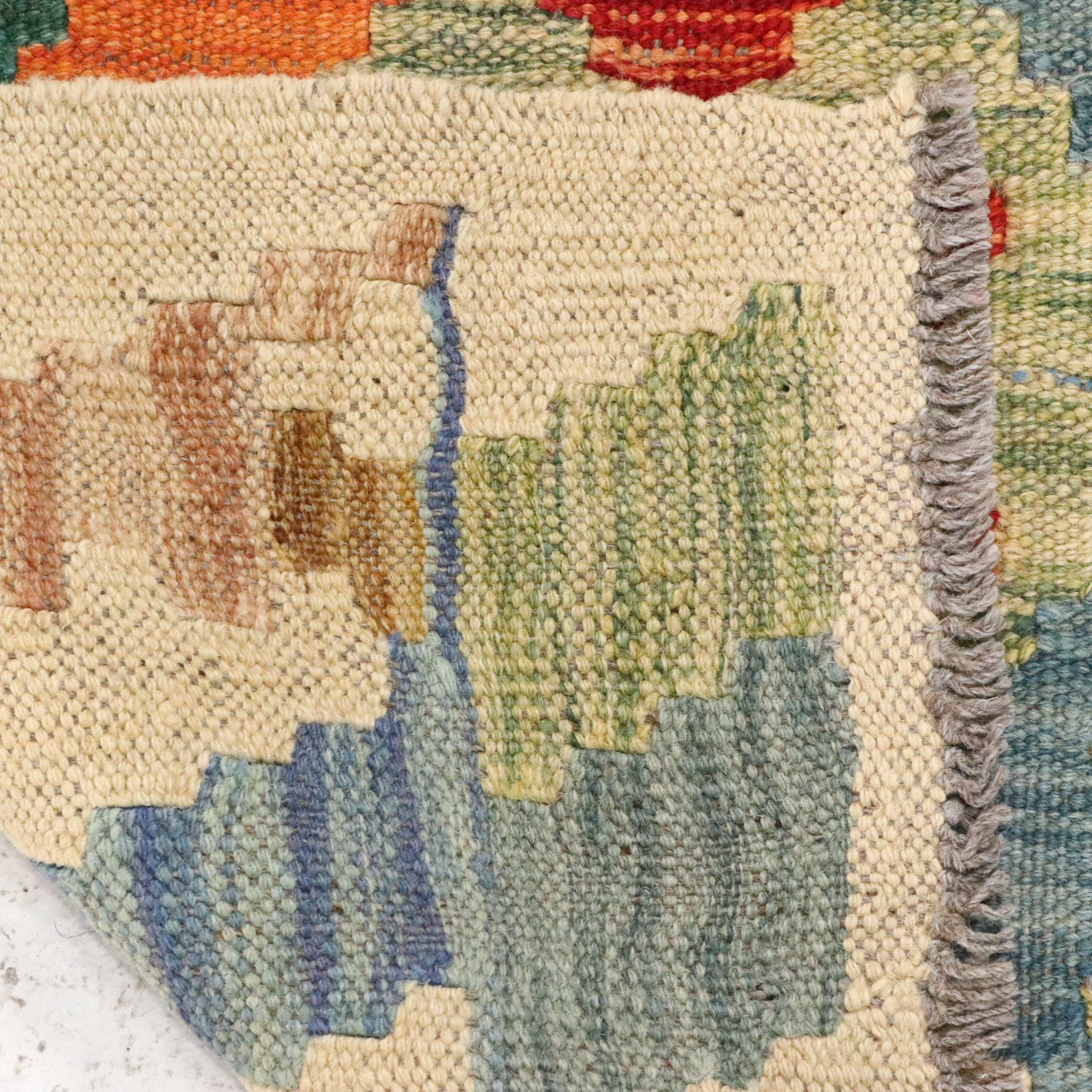 5' x 6'6 Handwoven Pakistani Kilim Area Rug