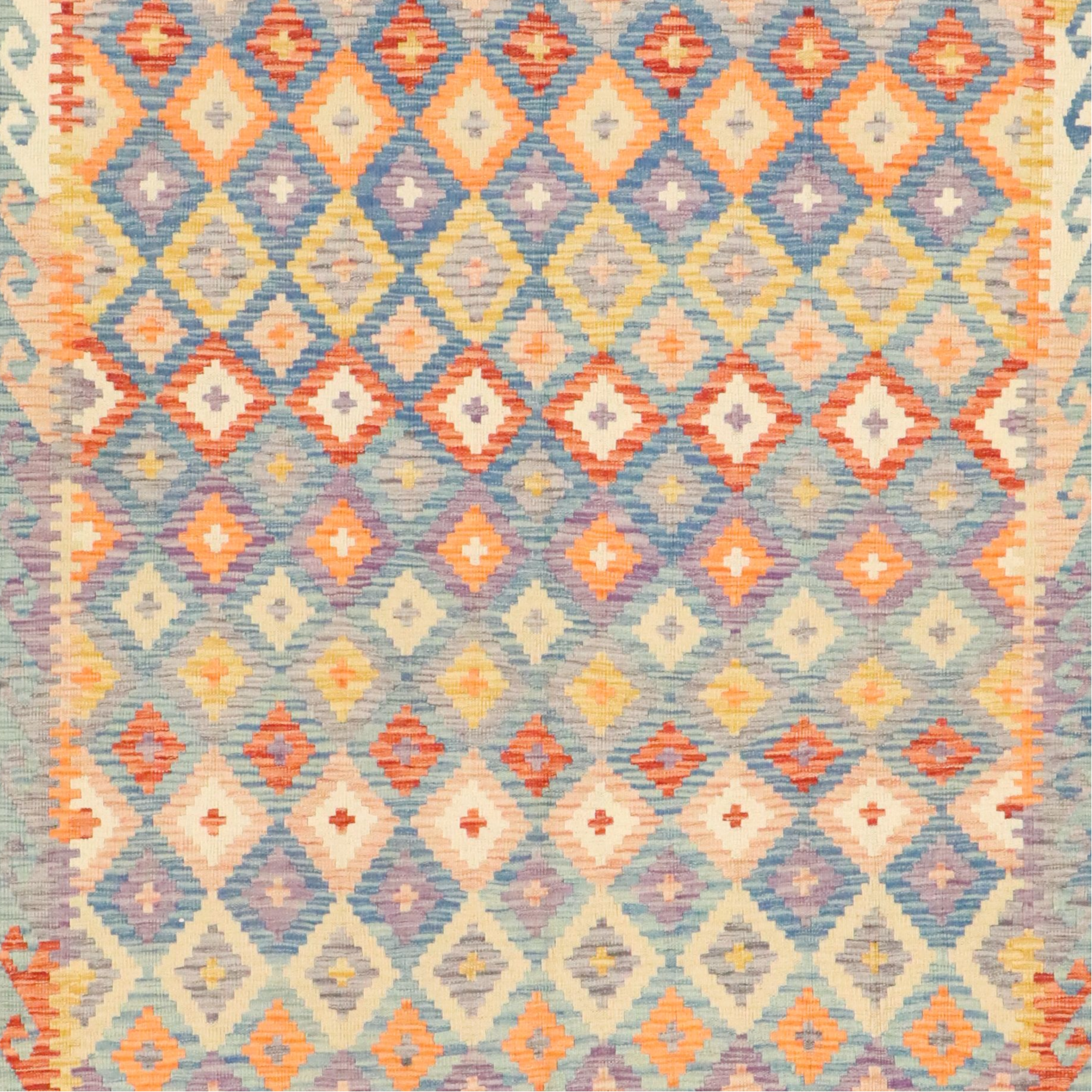 5'5 x 6'11 Handwoven Pakistani Kilim Area Rug