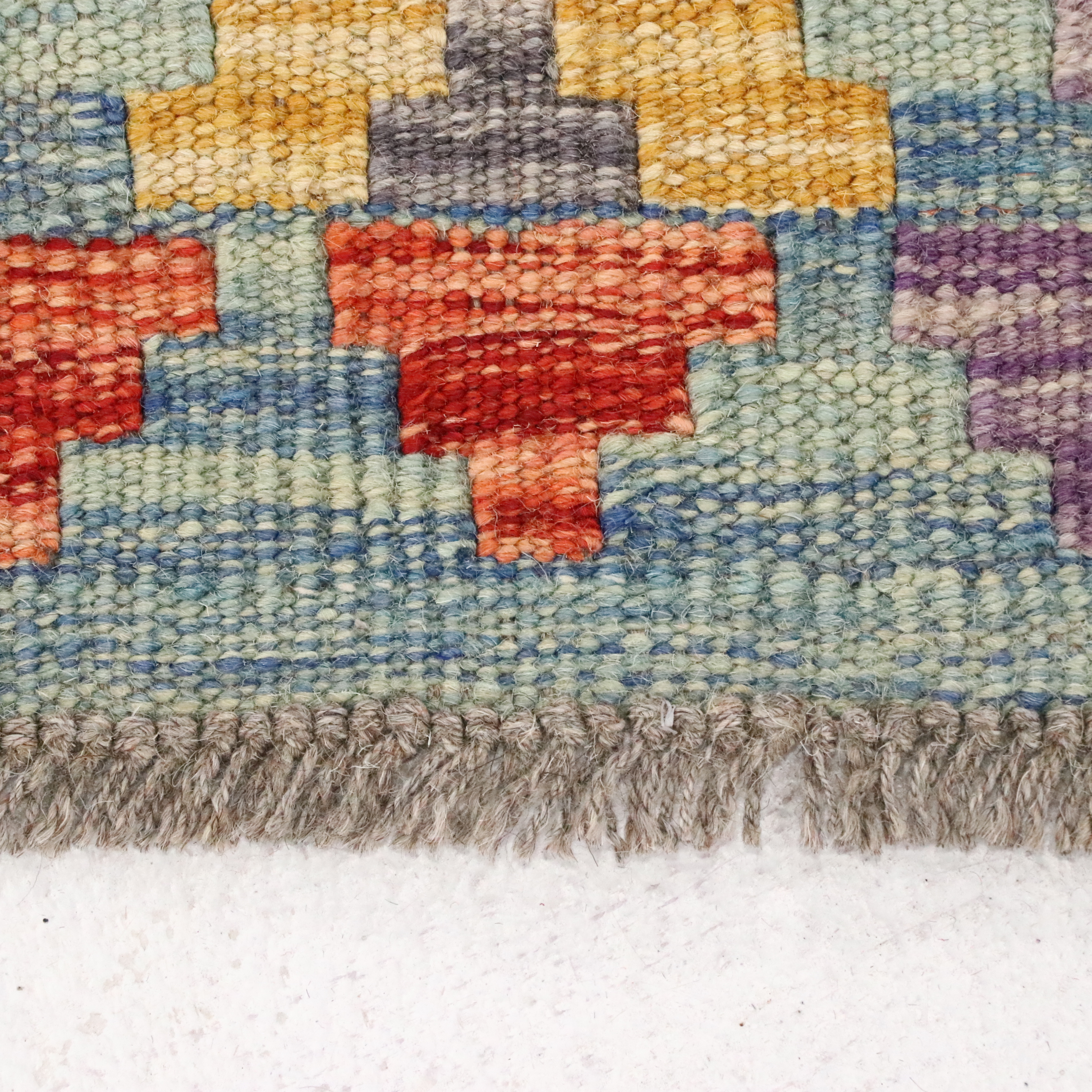 5'5 x 6'11 Handwoven Pakistani Kilim Area Rug