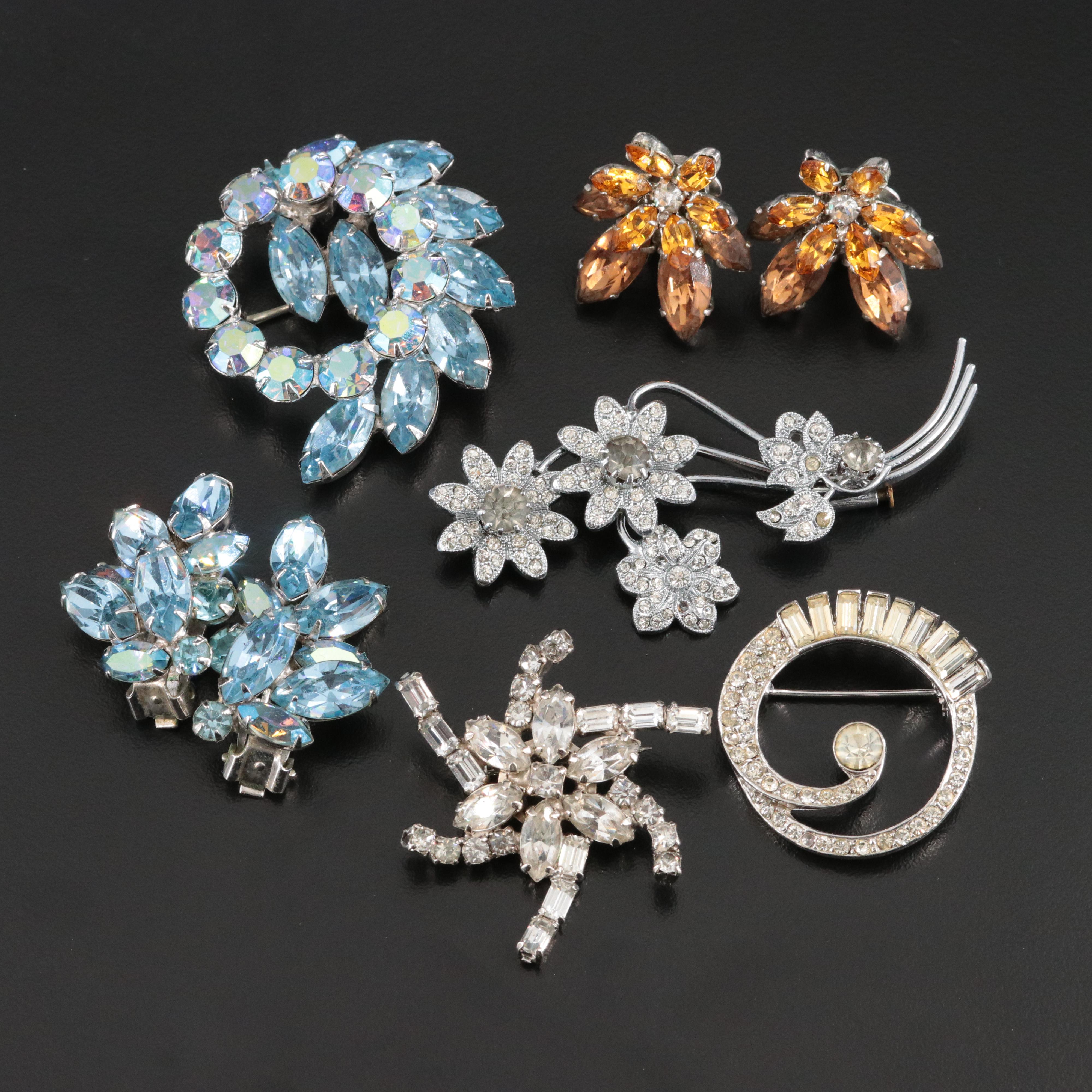 Weiss Featured in Vintage Brooches and Earrings