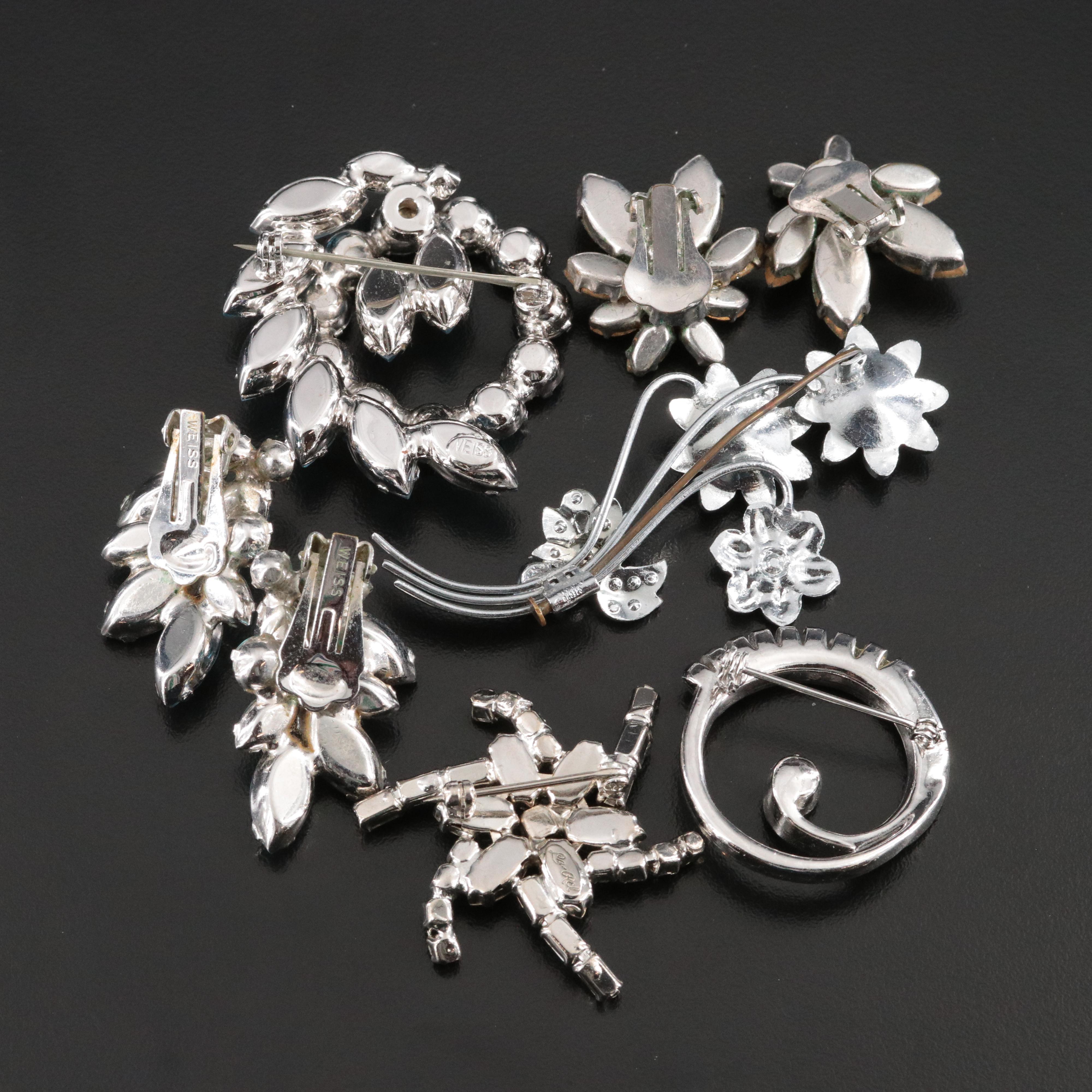 Weiss Featured in Vintage Brooches and Earrings