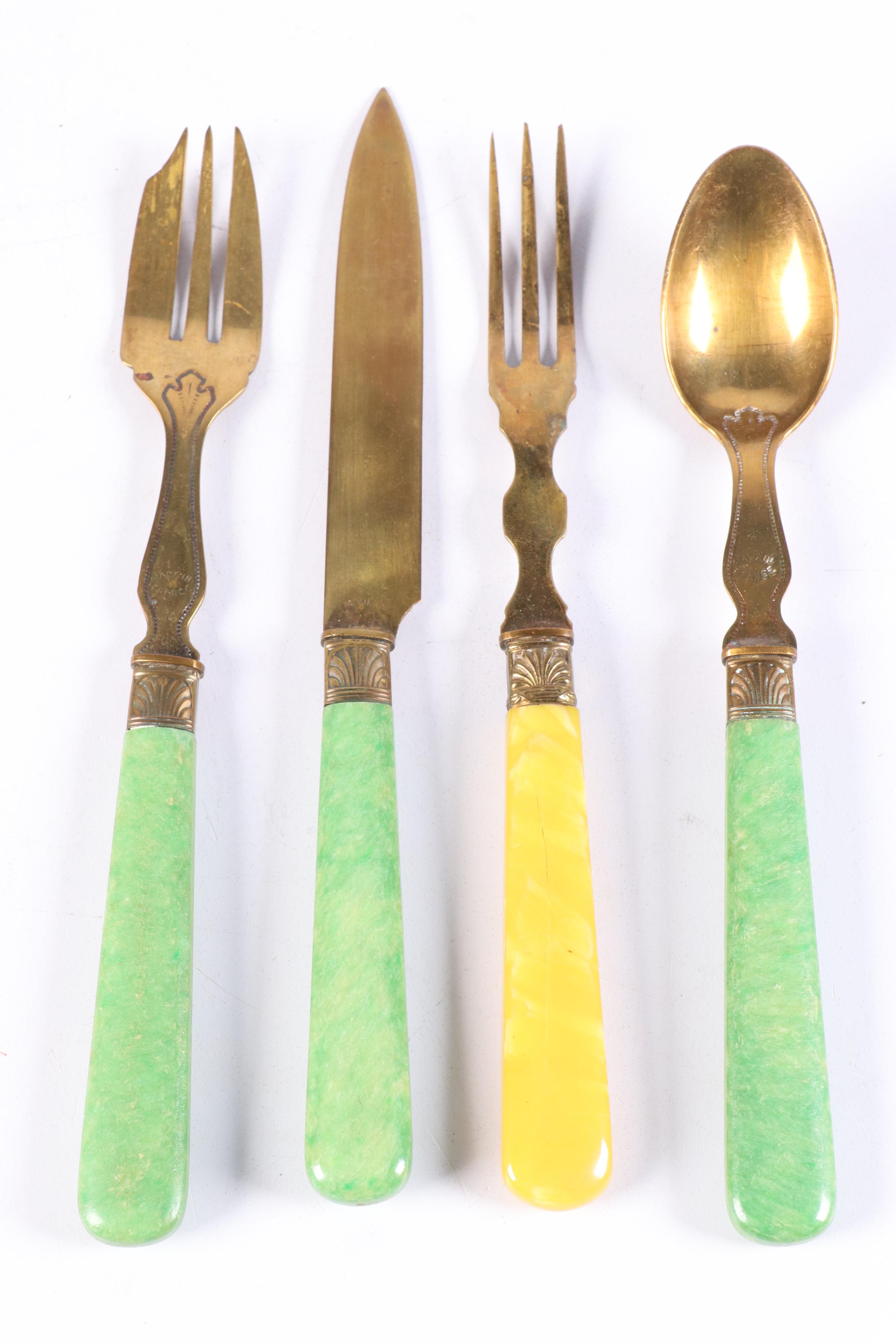 Aladdin "Steve Canyon" Lunchbox and Thermos with Other Tableware