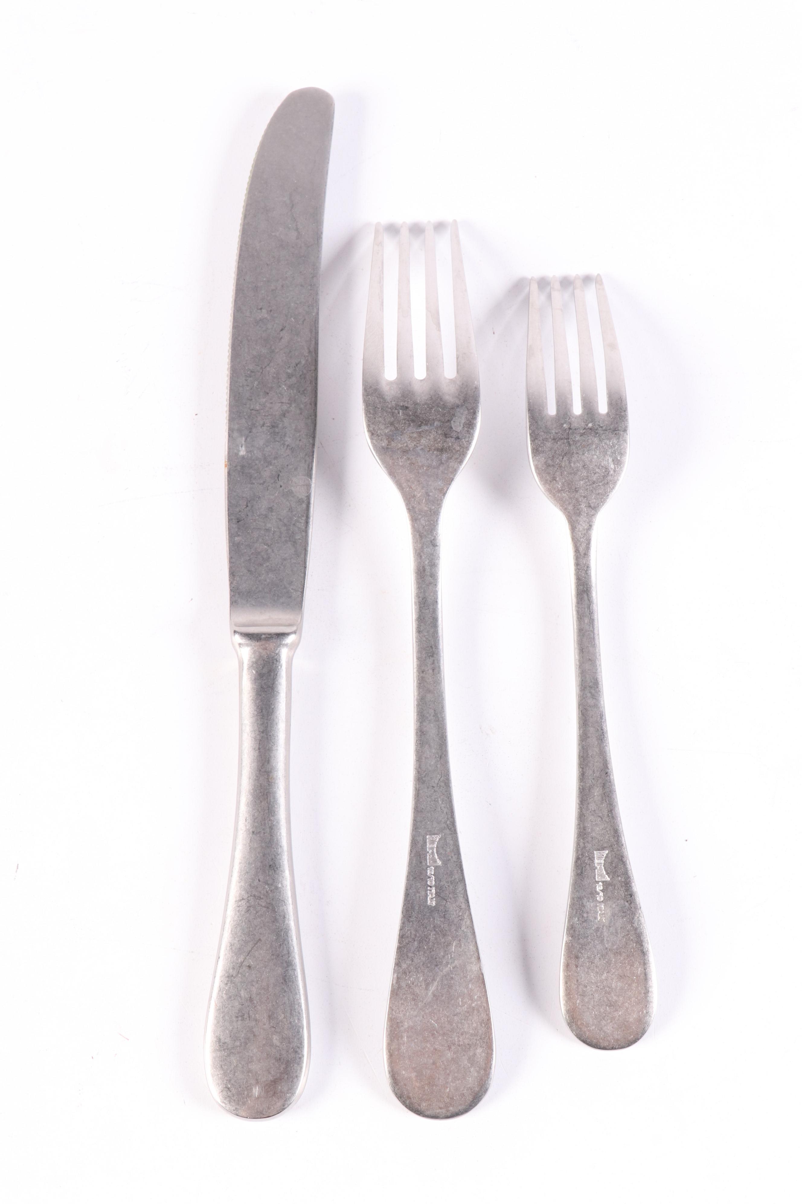 Aladdin "Steve Canyon" Lunchbox and Thermos with Other Tableware