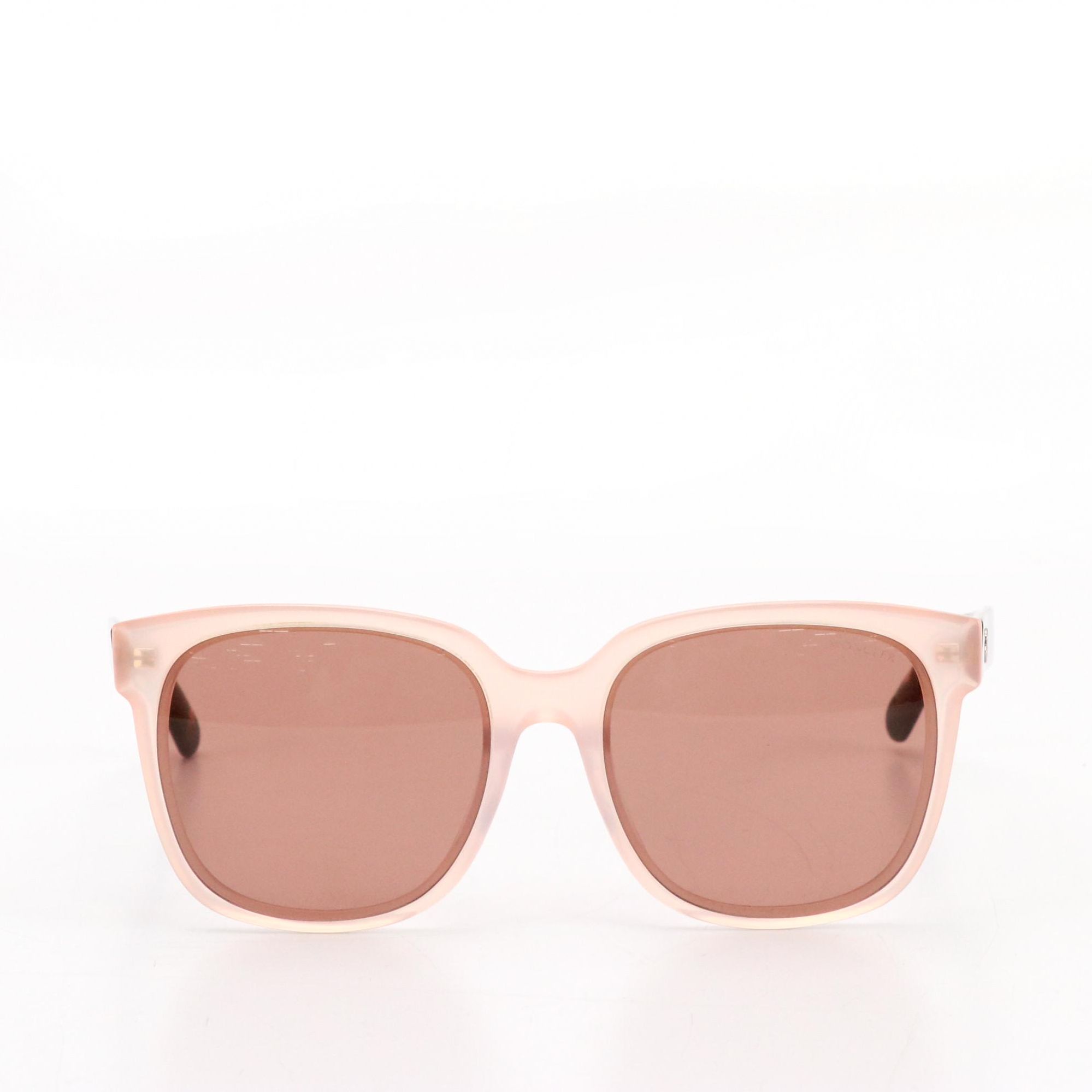 Moncler BIOBEAM ML 0198-F 72Y Shiny Pink Square Sunglasses with Pouch