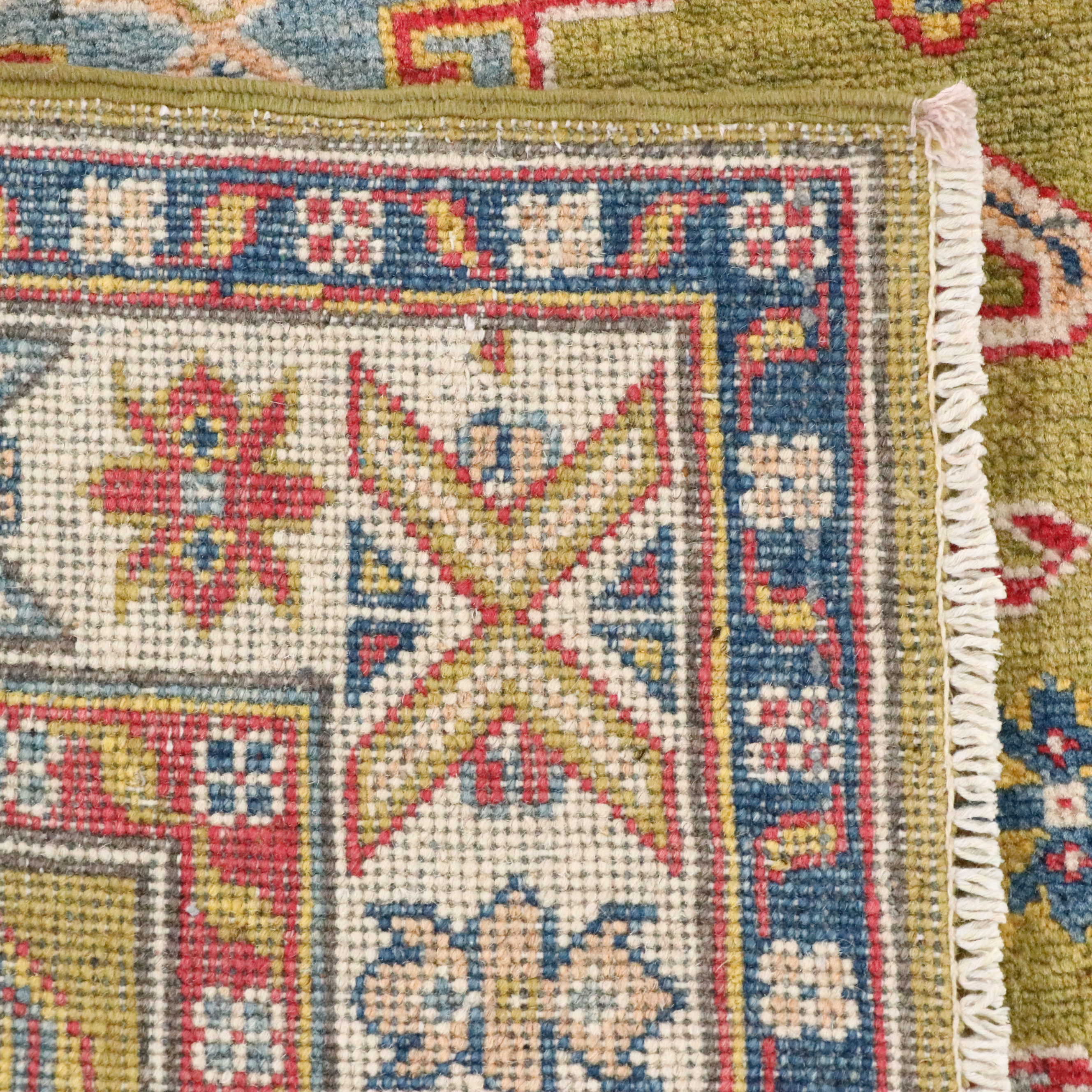 2'8 x 9'7 Hand-Knotted Afghan Kazak Carpet Runner