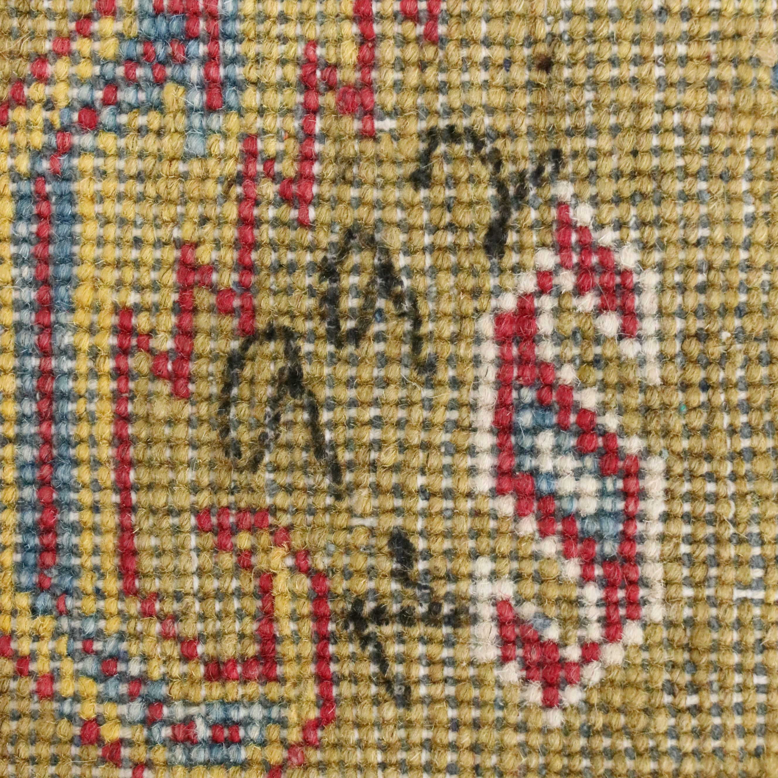 2'8 x 9'7 Hand-Knotted Afghan Kazak Carpet Runner