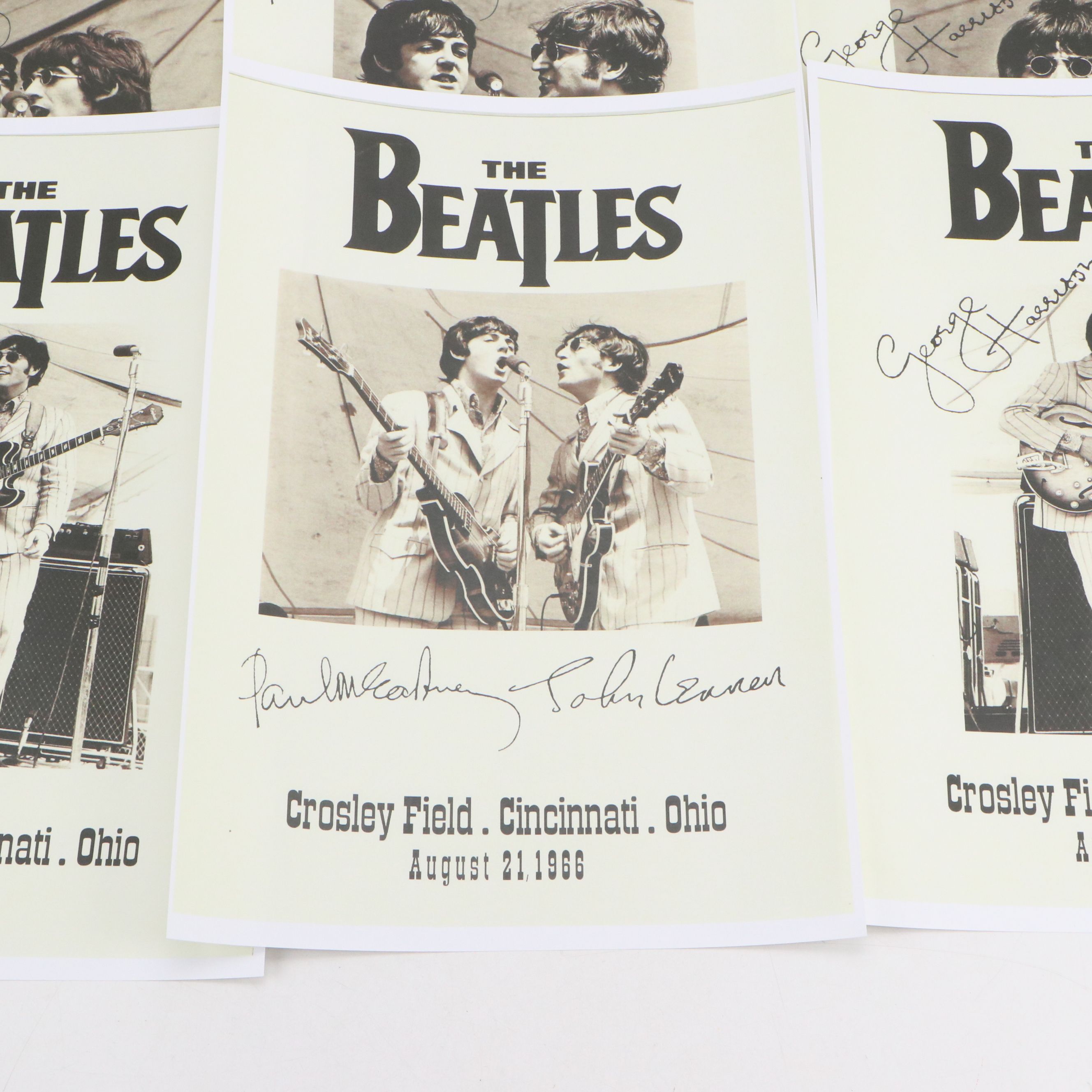 The Beatles Crosley Field Cincinnati Concert Reproduction Posters