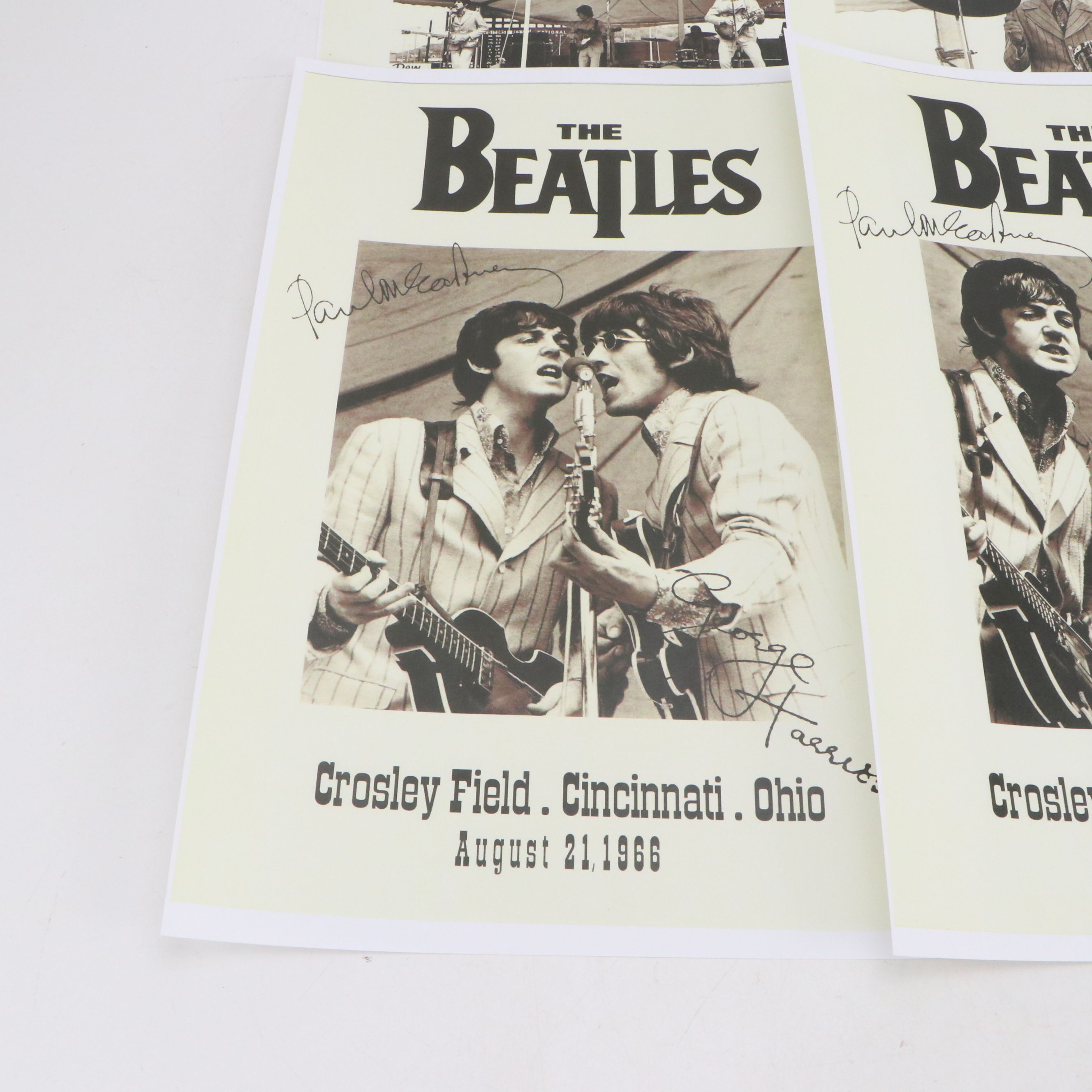 The Beatles Crosley Field Cincinnati Concert Reproduction Posters