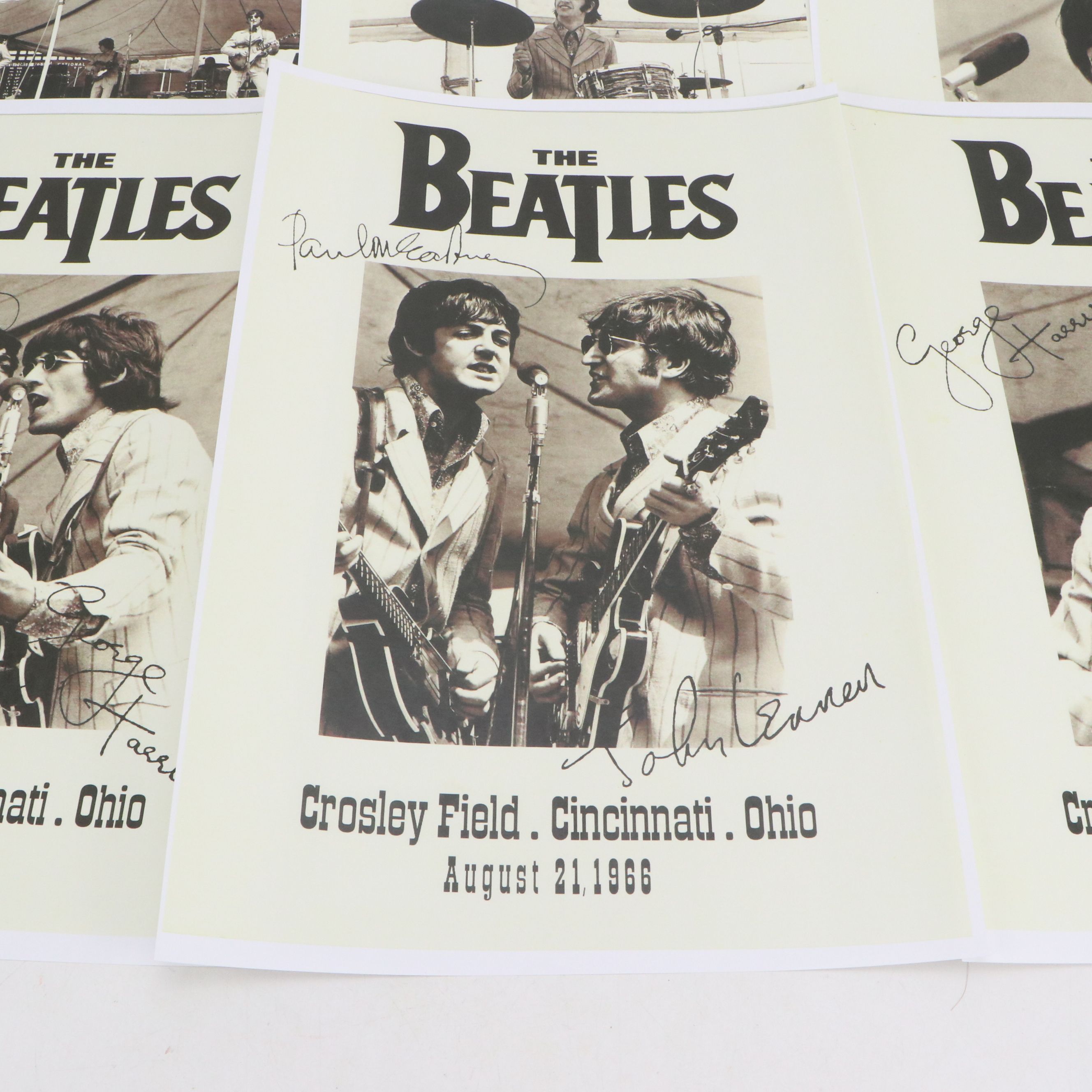The Beatles Crosley Field Cincinnati Concert Reproduction Posters