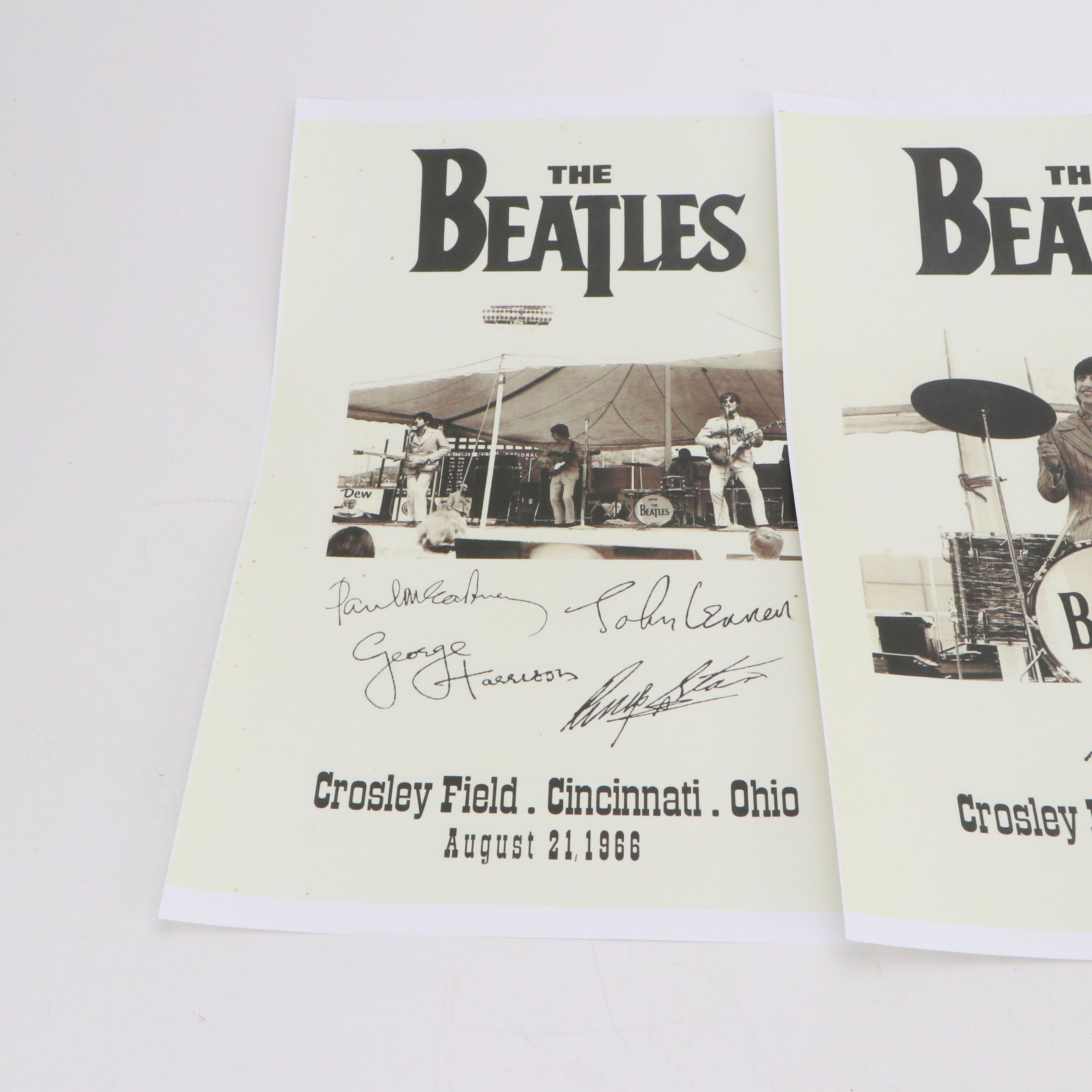 The Beatles Crosley Field Cincinnati Concert Reproduction Posters